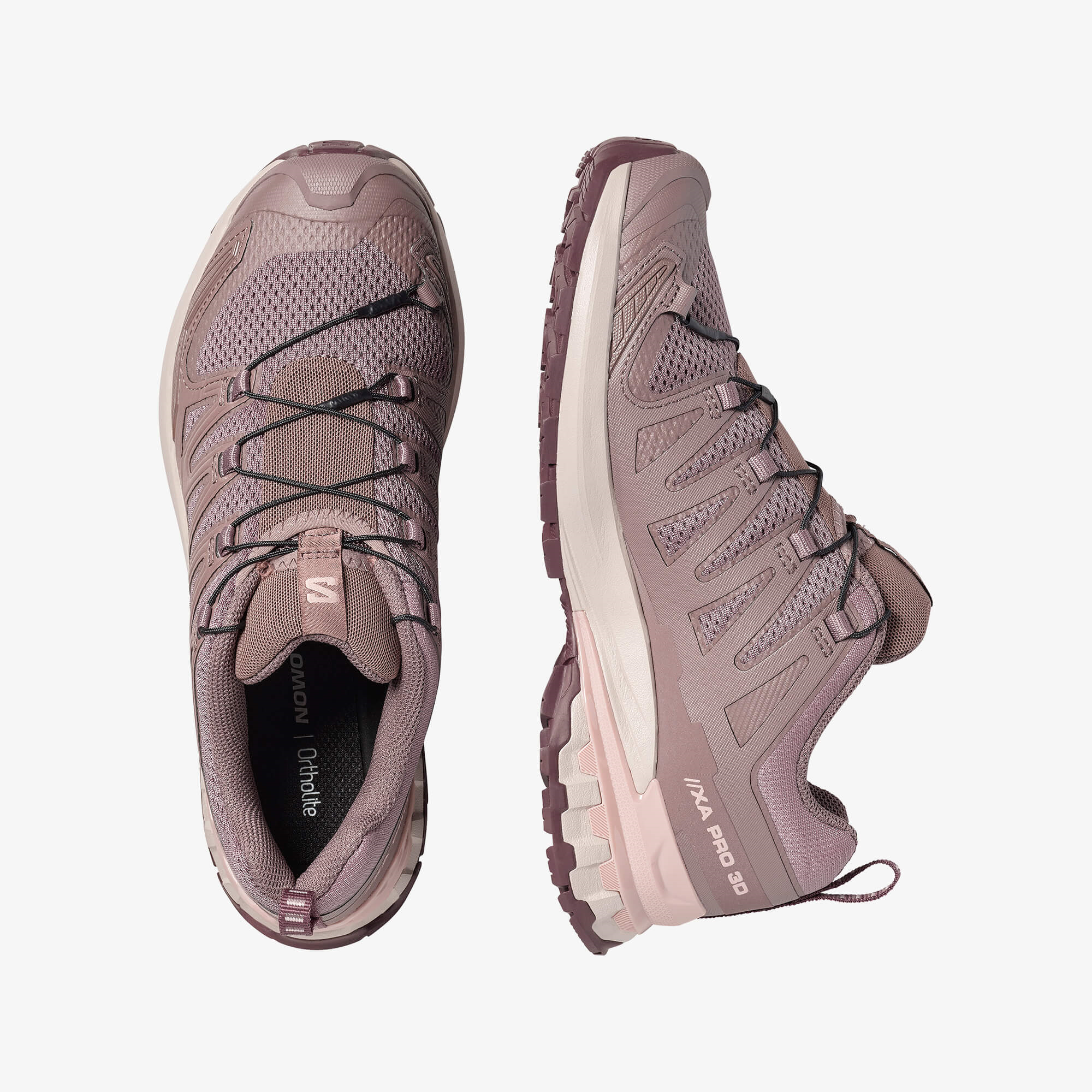 Salomon Xa Pro 3D V9 Pembe Kadın Outdoor Ayakkabı - L47747900 - Iron - L47986600 - image 2