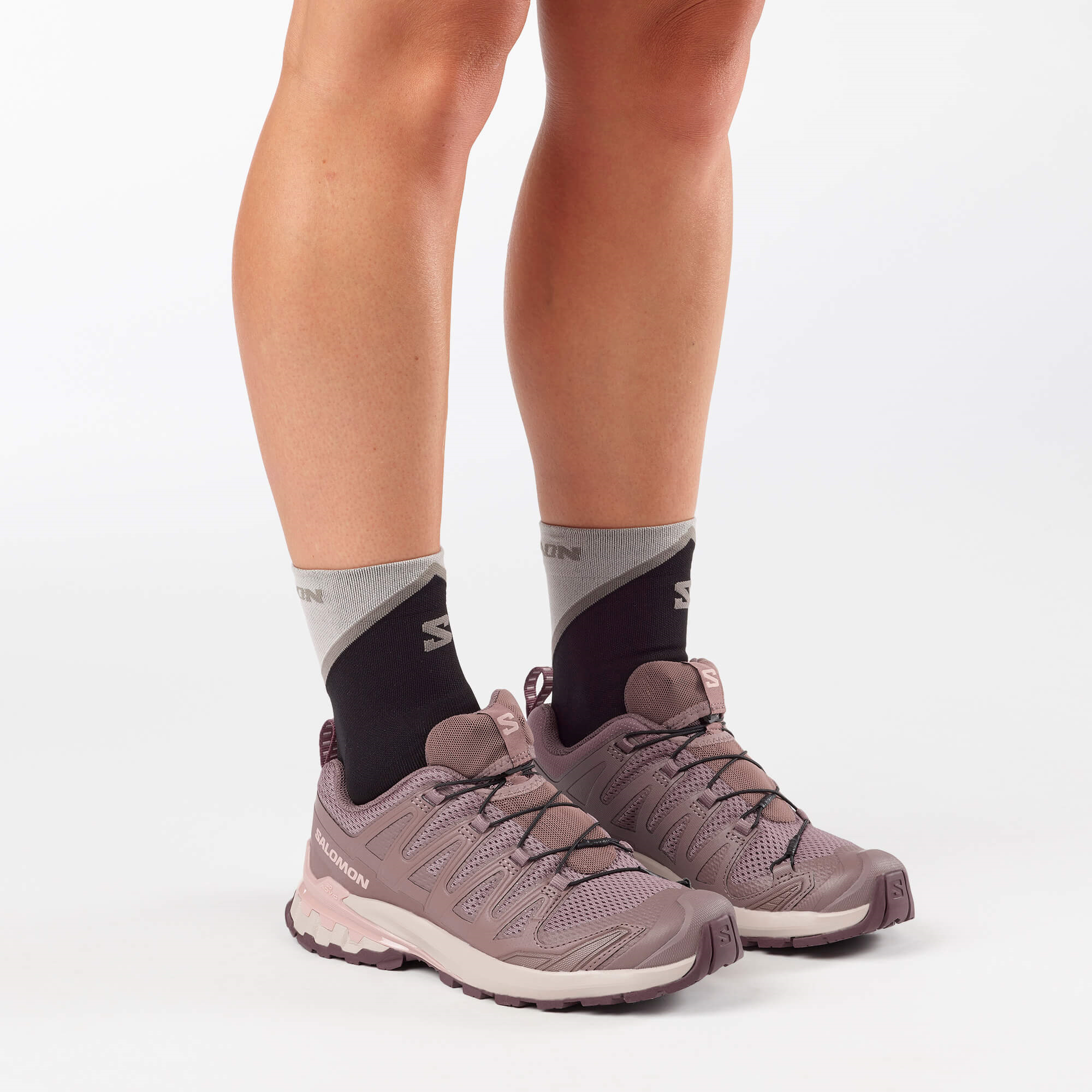 Salomon Xa Pro 3D V9 Pembe Kadın Outdoor Ayakkabı - L47747900 - Iron - L47986600 - image 4