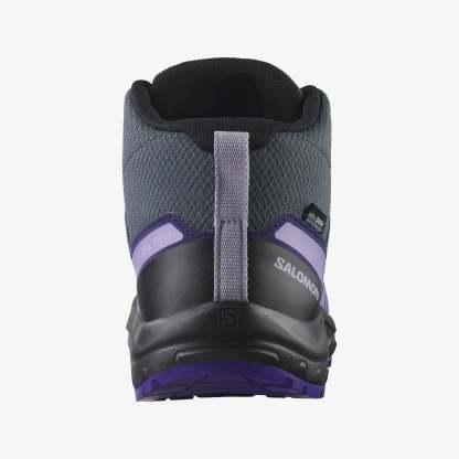 Salomon XA PRO V8 MID WATERPROOF Çocuk Ayakkabı Black L47729800 - Turbulence - L47857300 - image 5
