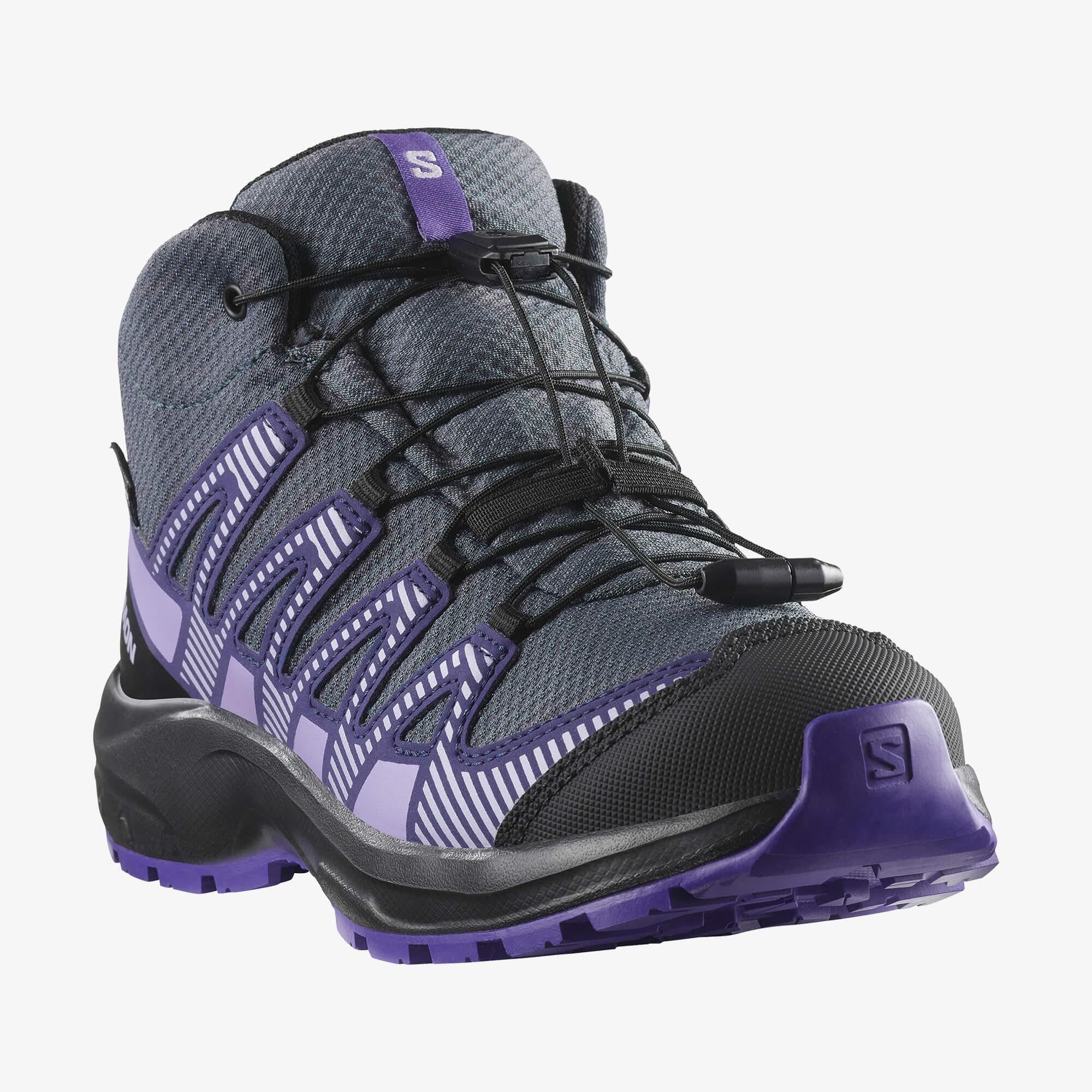 Salomon XA PRO V8 MID WATERPROOF Çocuk Ayakkabı Black L47729800 - Turbulence - L47857300 - image 4