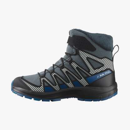 Salomon XA PRO V8 WINTER WATERPROOF Çocuk Ayakkabı Pewter L47780000 - Turbulence - L47857400 - image 3