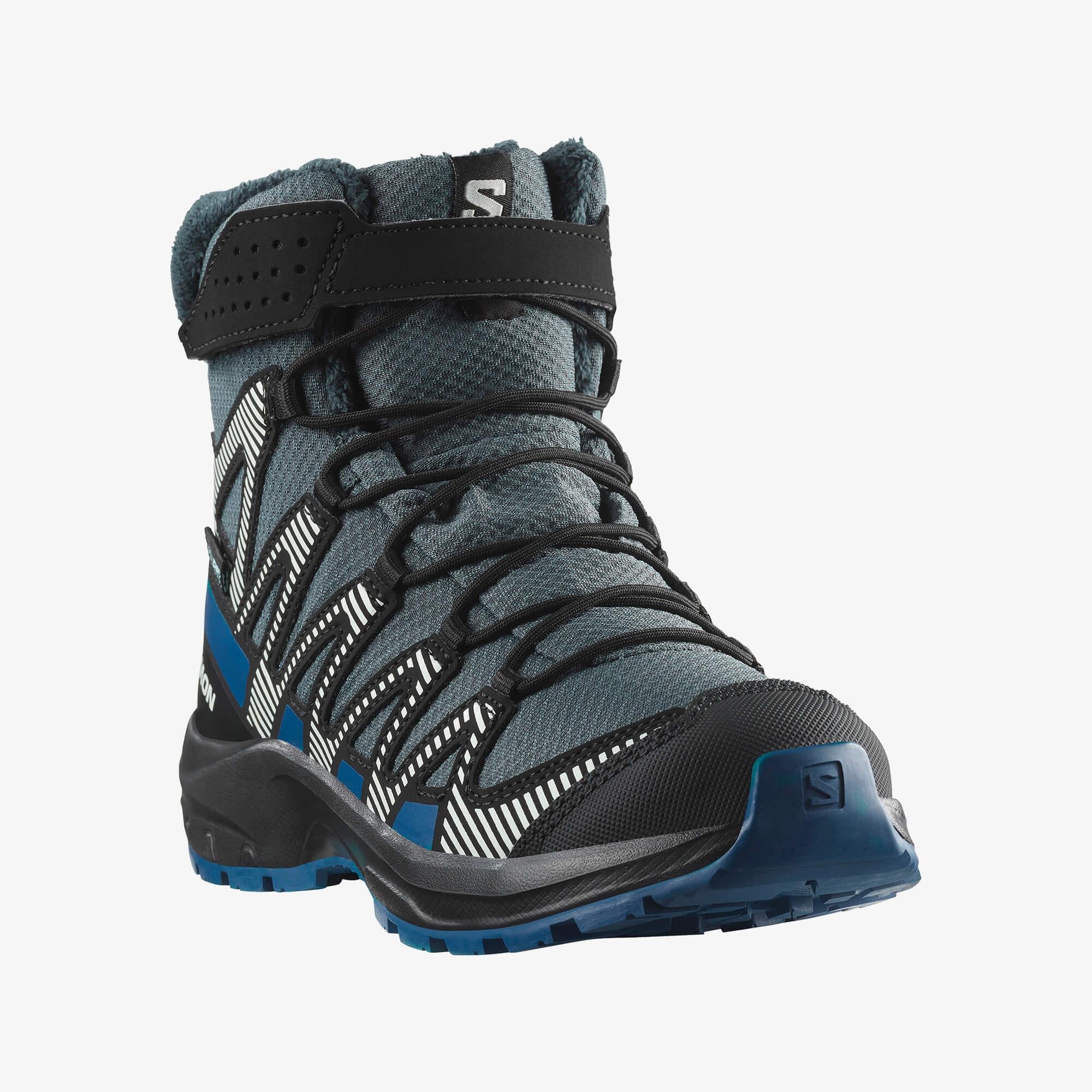 Salomon XA PRO V8 WINTER WATERPROOF Çocuk Ayakkabı Pewter L47780000 - Turbulence - L47857400 - image 4