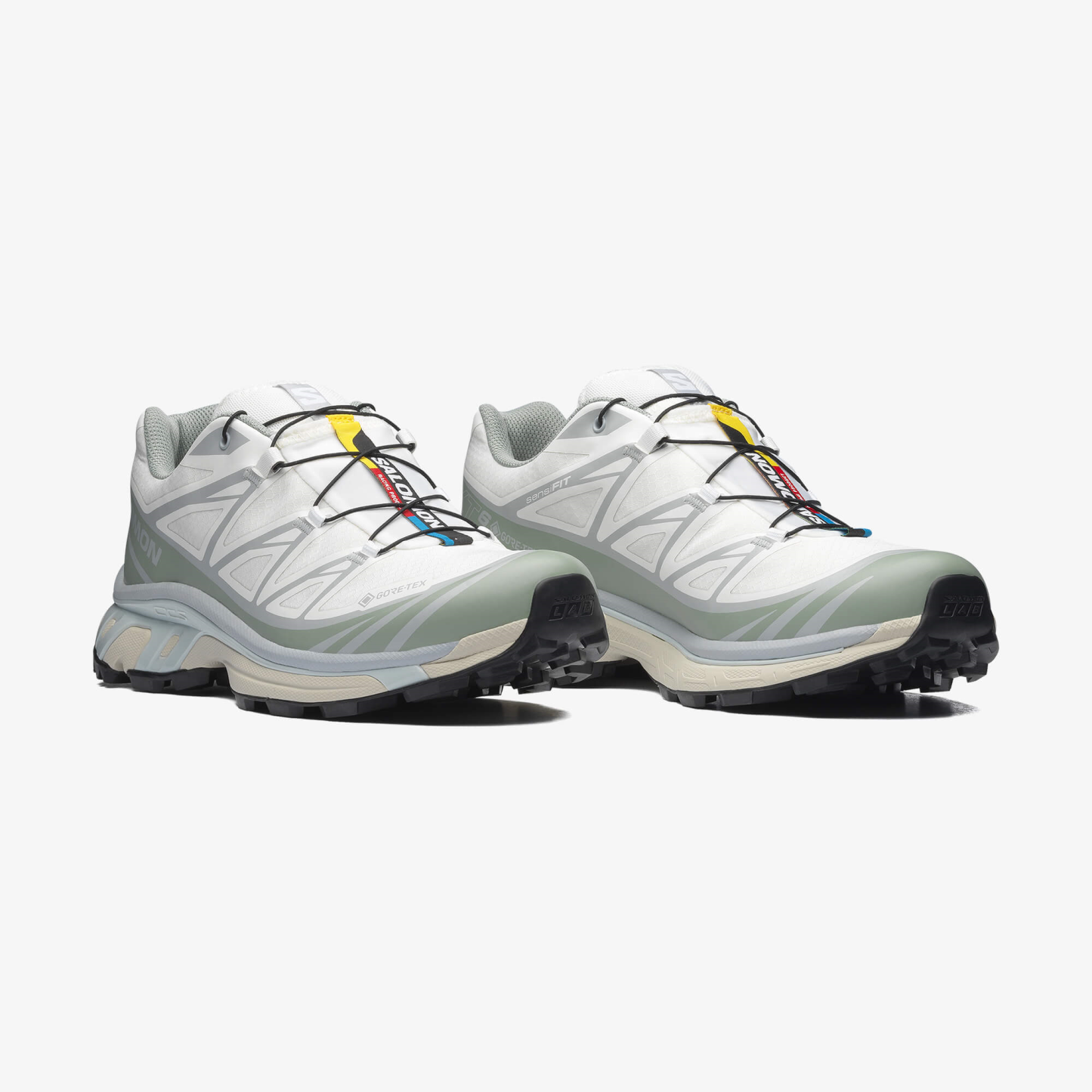 Salomon XT-6 GORE-TEX Unisex Sneaker Sea Foam L49306800 - White - L47990000 - image 3