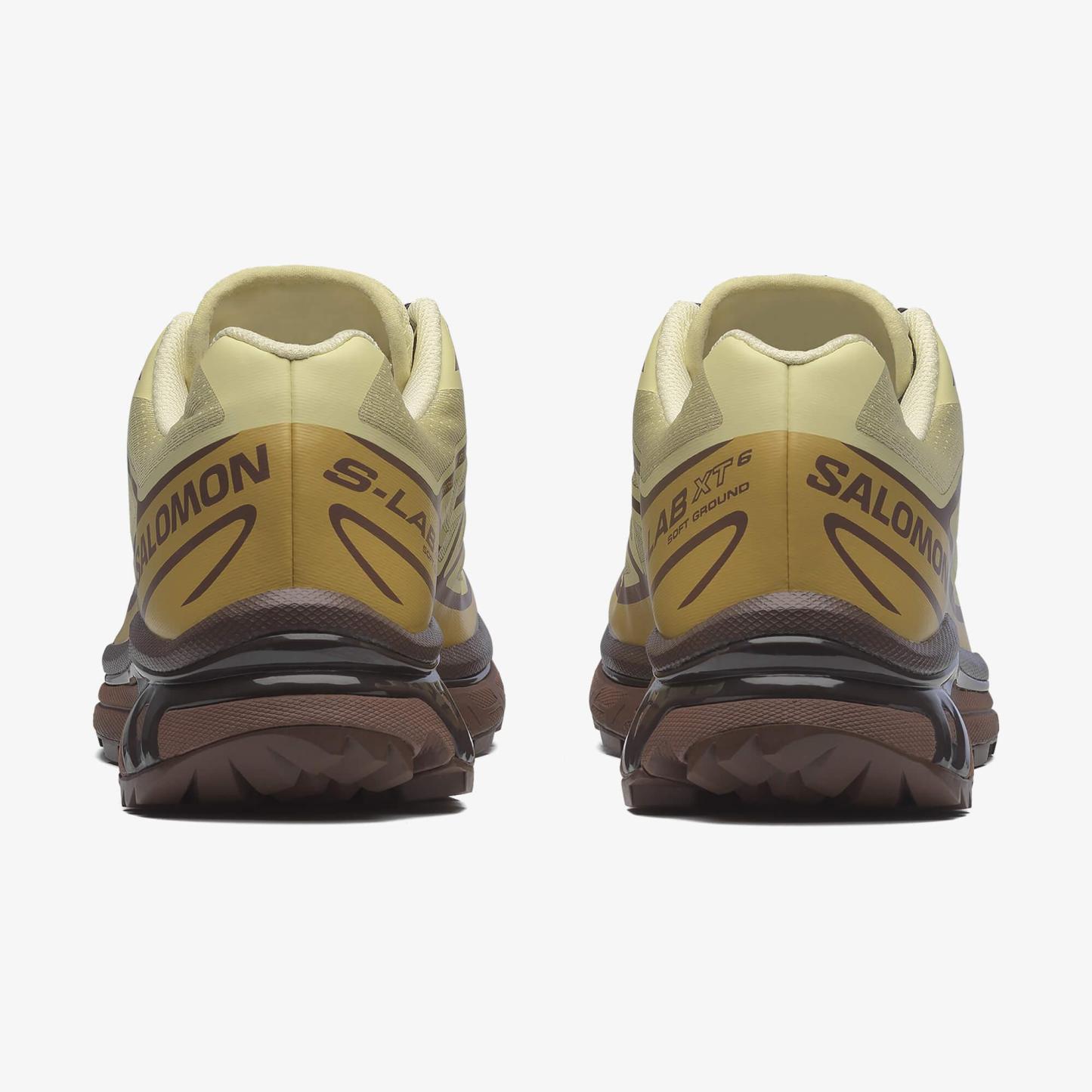 Salomon XT-6 Unisex Sneaker Walnut L49212000 - Dusty Yellow - L47869500 - image 4