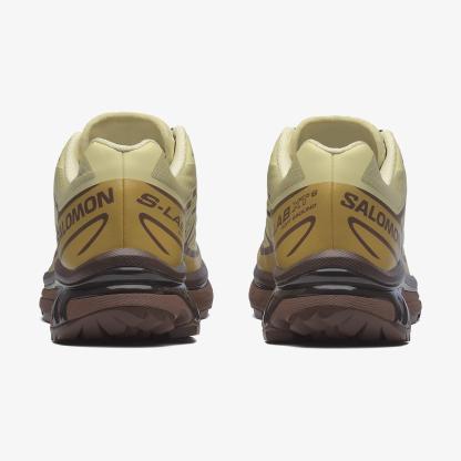 Salomon XT-6 Unisex Sneaker Walnut L49212000 - Dusty Yellow - L47869500 - image 4