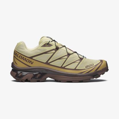 Salomon XT-6 Unisex Sneaker White L49212200 - Dusty Yellow - L47869500 - image 1