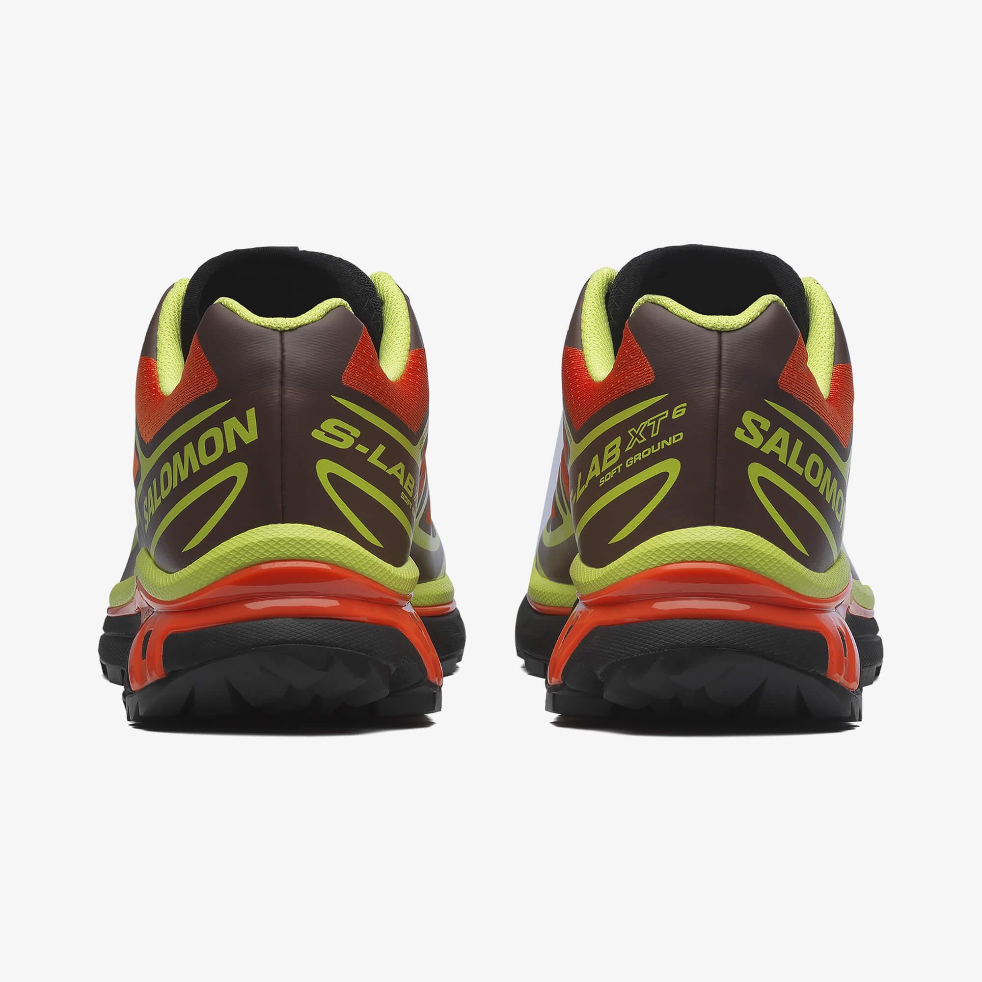 Salomon XT-6 Unisex Sneaker Walnut L49212000 - Red Orange - L47869600 - image 4