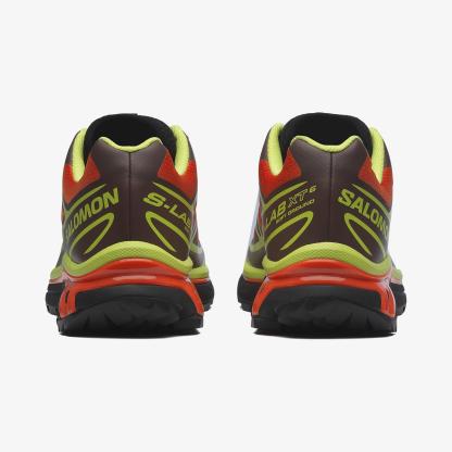 Salomon XT-6 Unisex Sneaker Walnut L49212000 - Red Orange - L47869600 - image 4