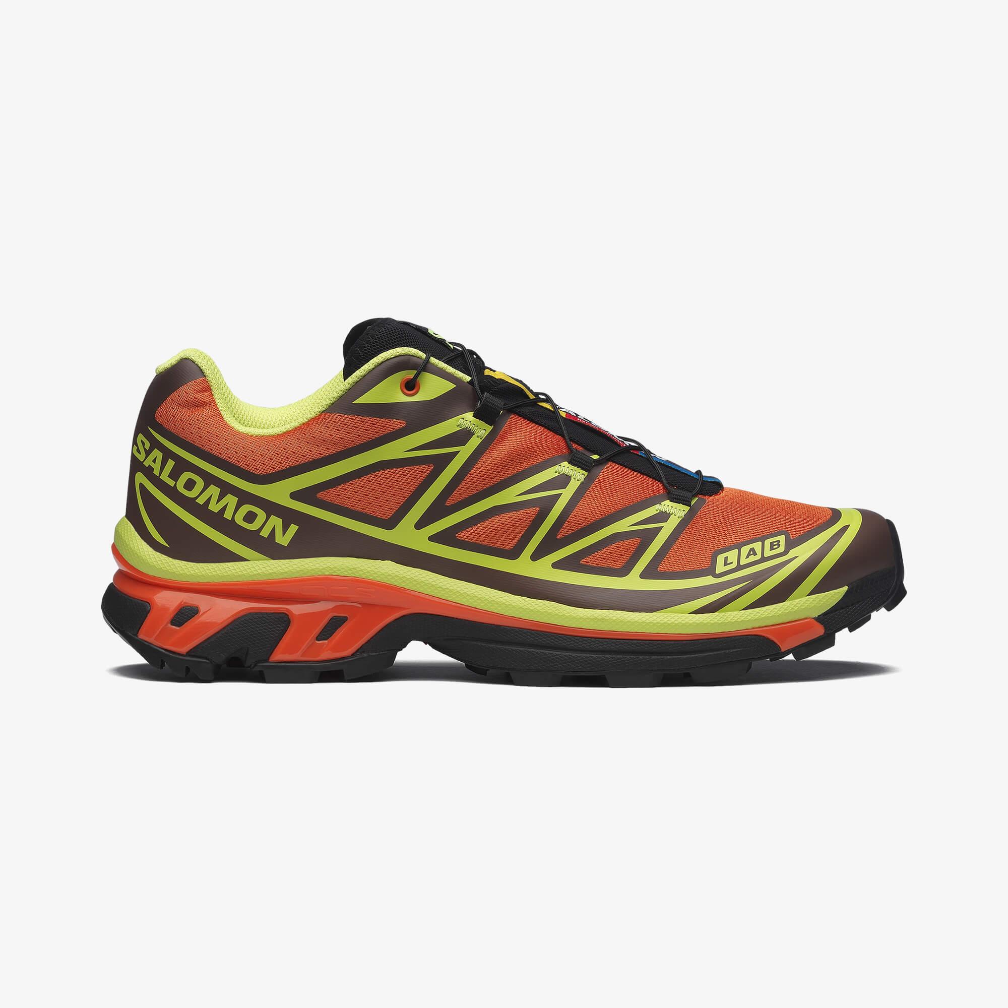 Salomon XT-6 Unisex Sneaker White L49212200 - Red Orange - L47869600 - image 1
