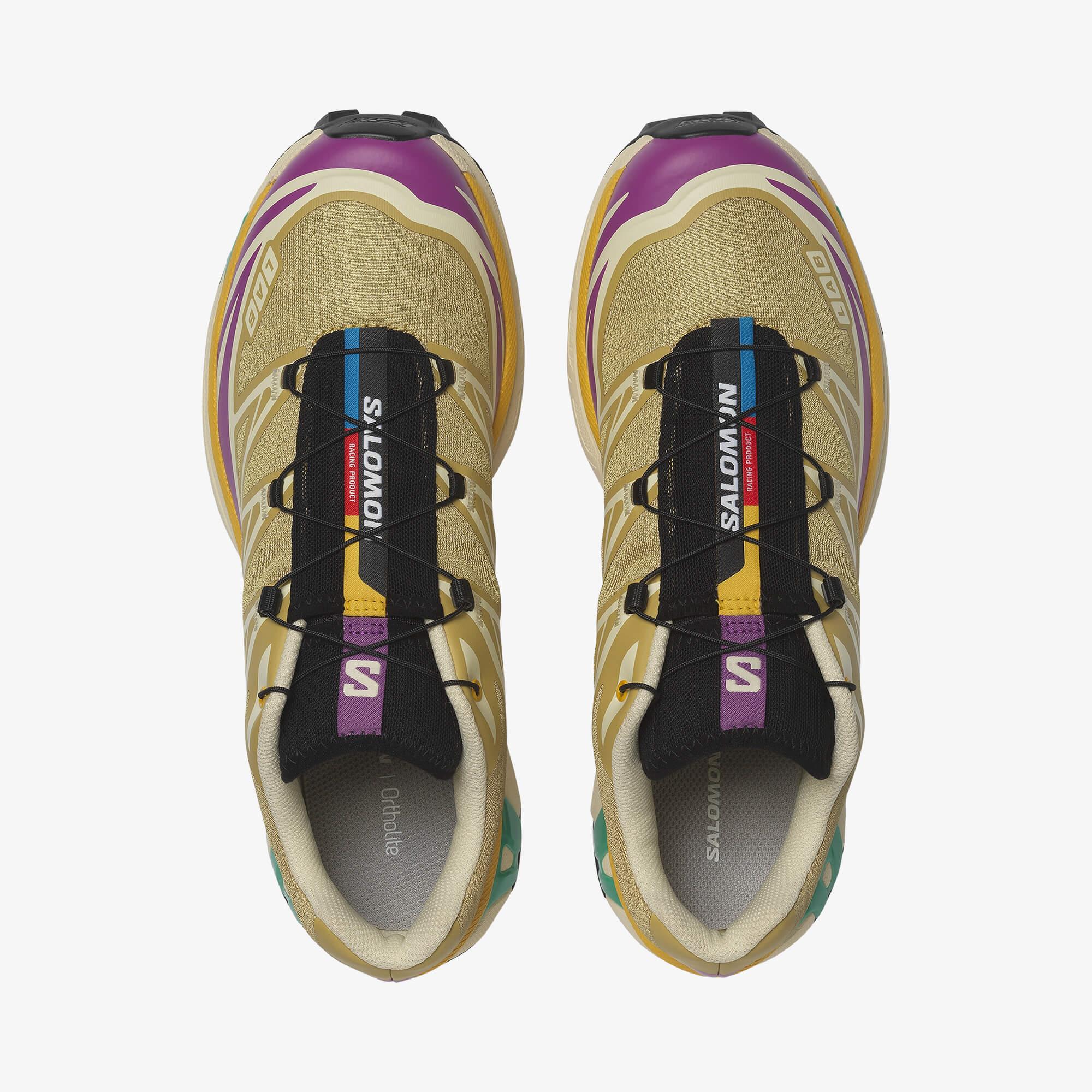 Salomon XT-6 Unisex Sneaker White L49212200 - Antique Gold - L47886500 - image 3