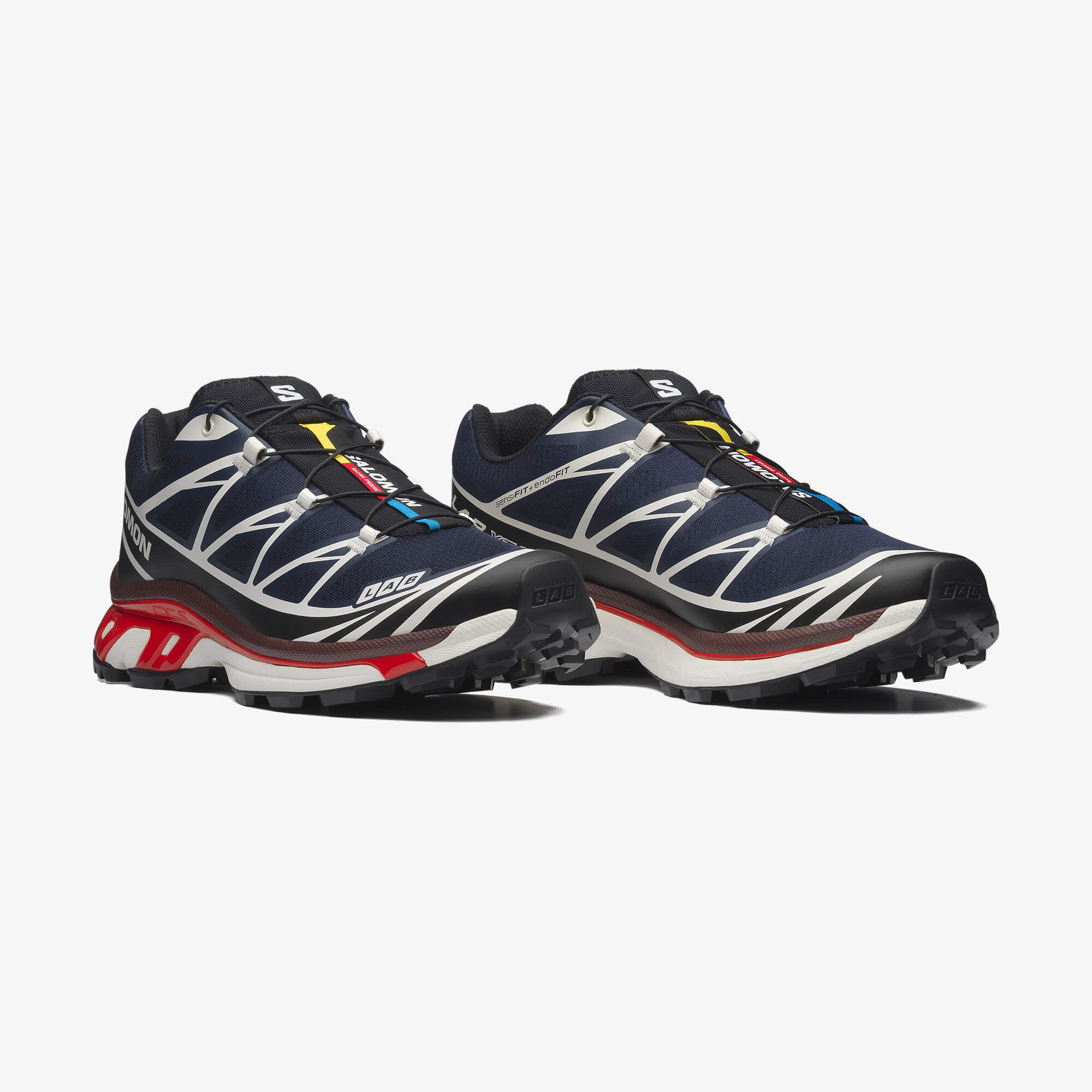 Salomon XT-6 Unisex Sneaker White L49212200 - Maritime Blue - L49105400 - image 3