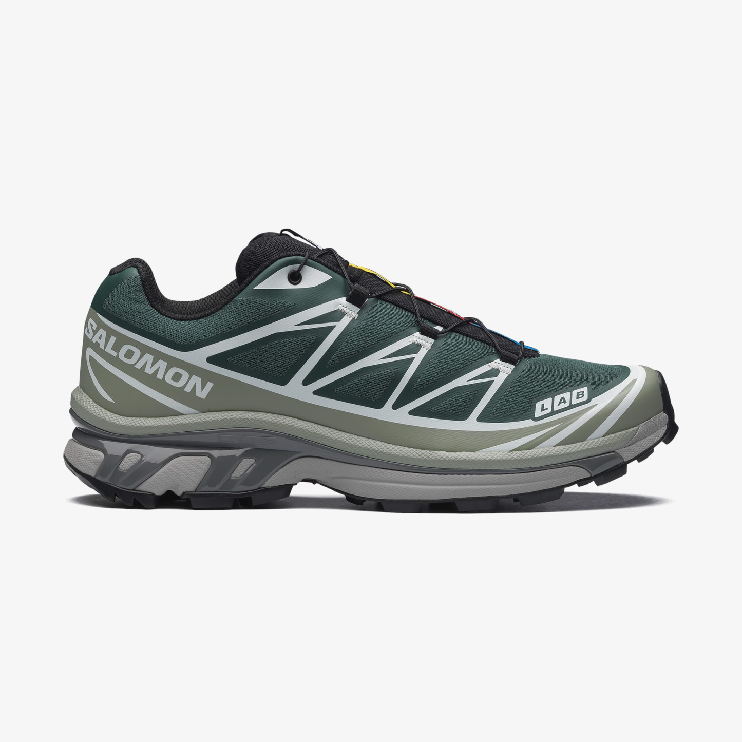 Salomon XT-6 Unisex Sneaker White L49212200 - Bistro Green - L49154700 - image 1