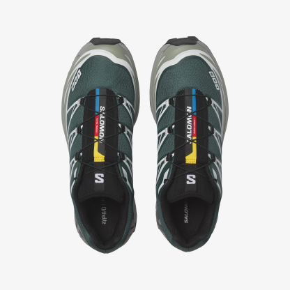 Salomon XT-6 Unisex Sneaker White L49212200 - Bistro Green - L49154700 - image 2