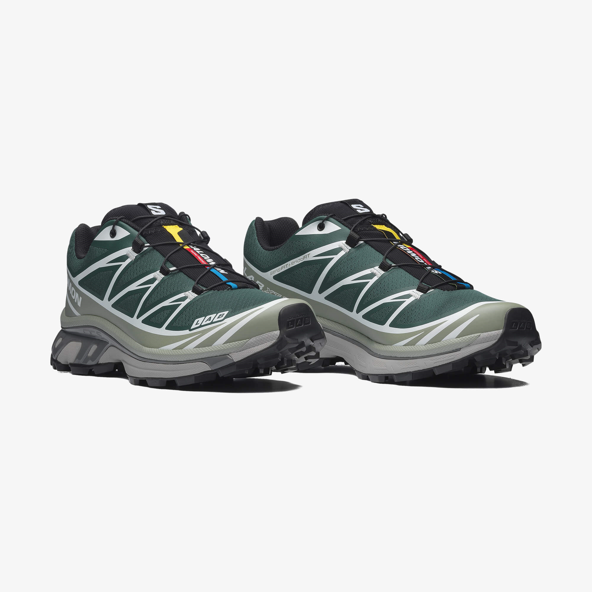 Salomon XT-6 Unisex Sneaker White L49212200 - Bistro Green - L49154700 - image 3