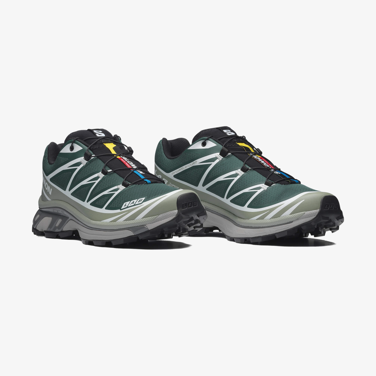 Salomon XT-6 Unisex Sneaker White L49212200 - Bistro Green - L49154700 - image 3