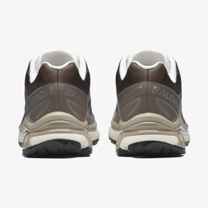 Salomon XT-6 Unisex Sneaker White L49212200 - Earth Brown - L49209900 - image 5