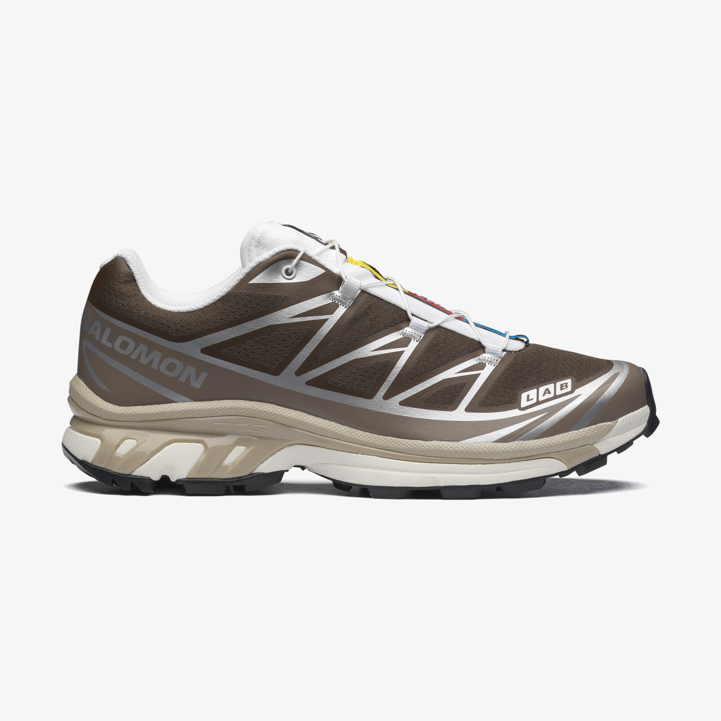 Salomon XT-6 Unisex Sneaker White L49212200 - Earth Brown - L49209900 - image 1