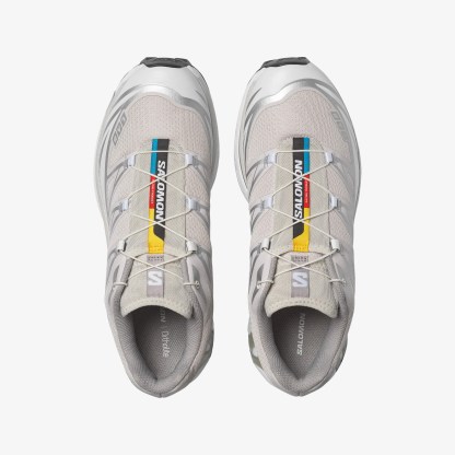 Salomon XT-6 Unisex Sneaker White L49212200 - Lunar Rock - L49211400 - image 2