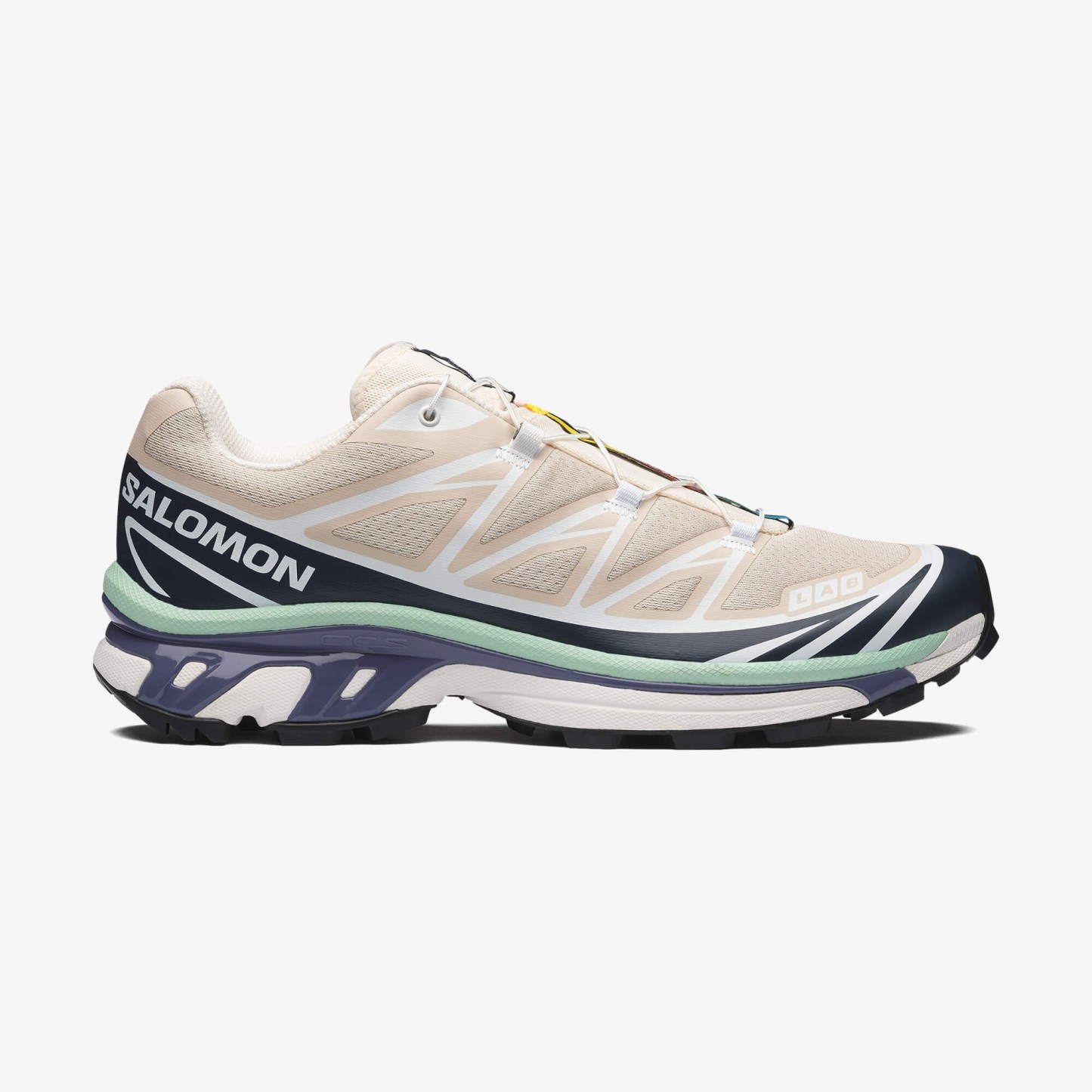 Salomon XT-6 Unisex Sneaker White L49212200 - Tapioca - L49212400 - image 1