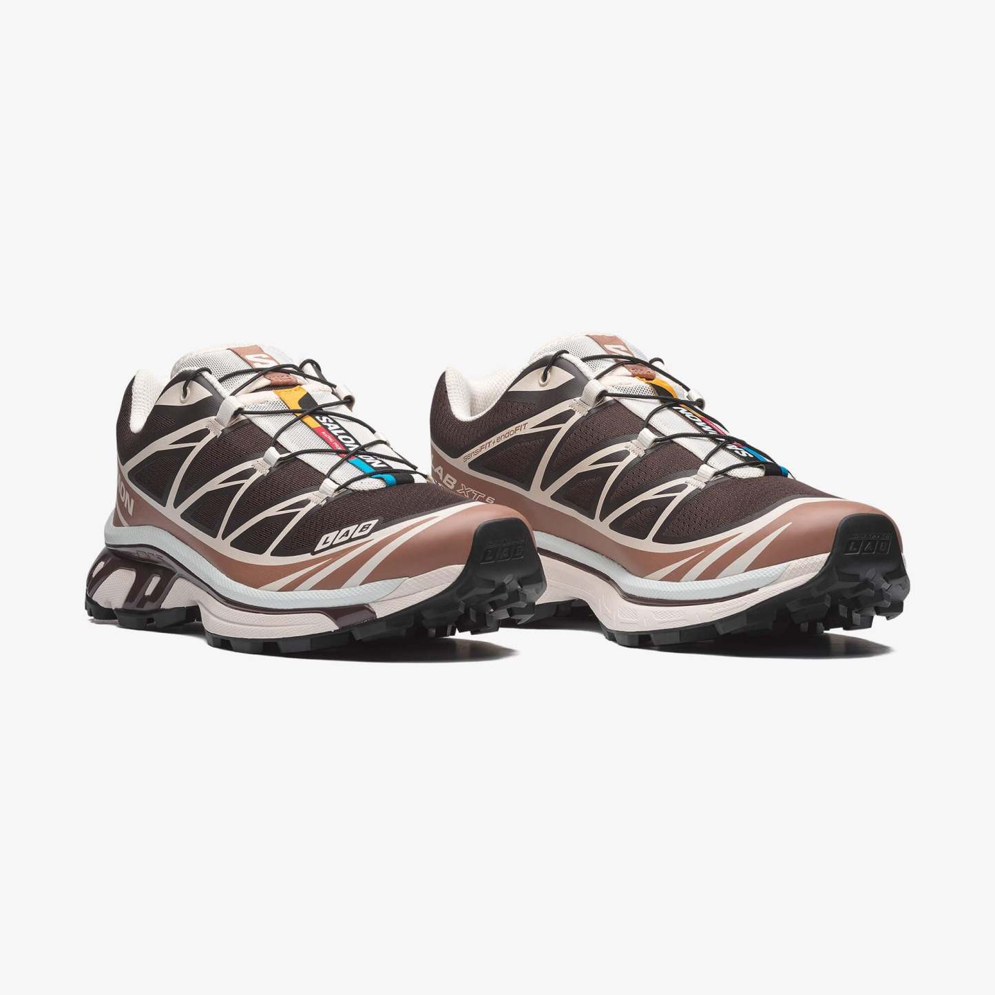 Salomon XT-6 Unisex Sneaker White L49212200 - Black Coffee - L49306600 - image 3
