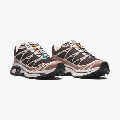 Salomon XT-6 Unisex Sneaker White L49212200 - Black Coffee - L49306600 - image 3