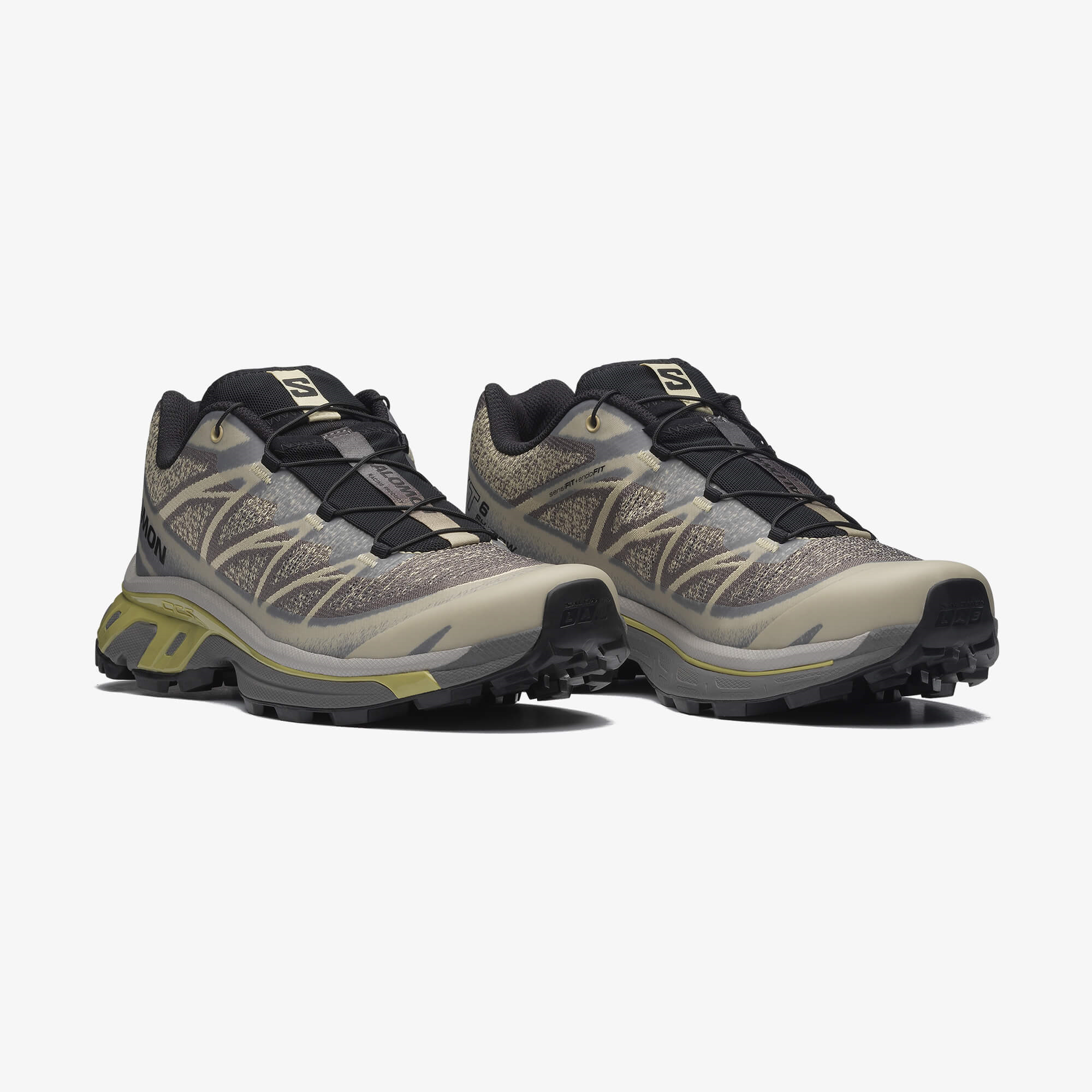 Salomon XT-6 SHADOW Unisex Sneaker Almond Milk L45418700 - Dark Gull Gray - L49149700 - image 3
