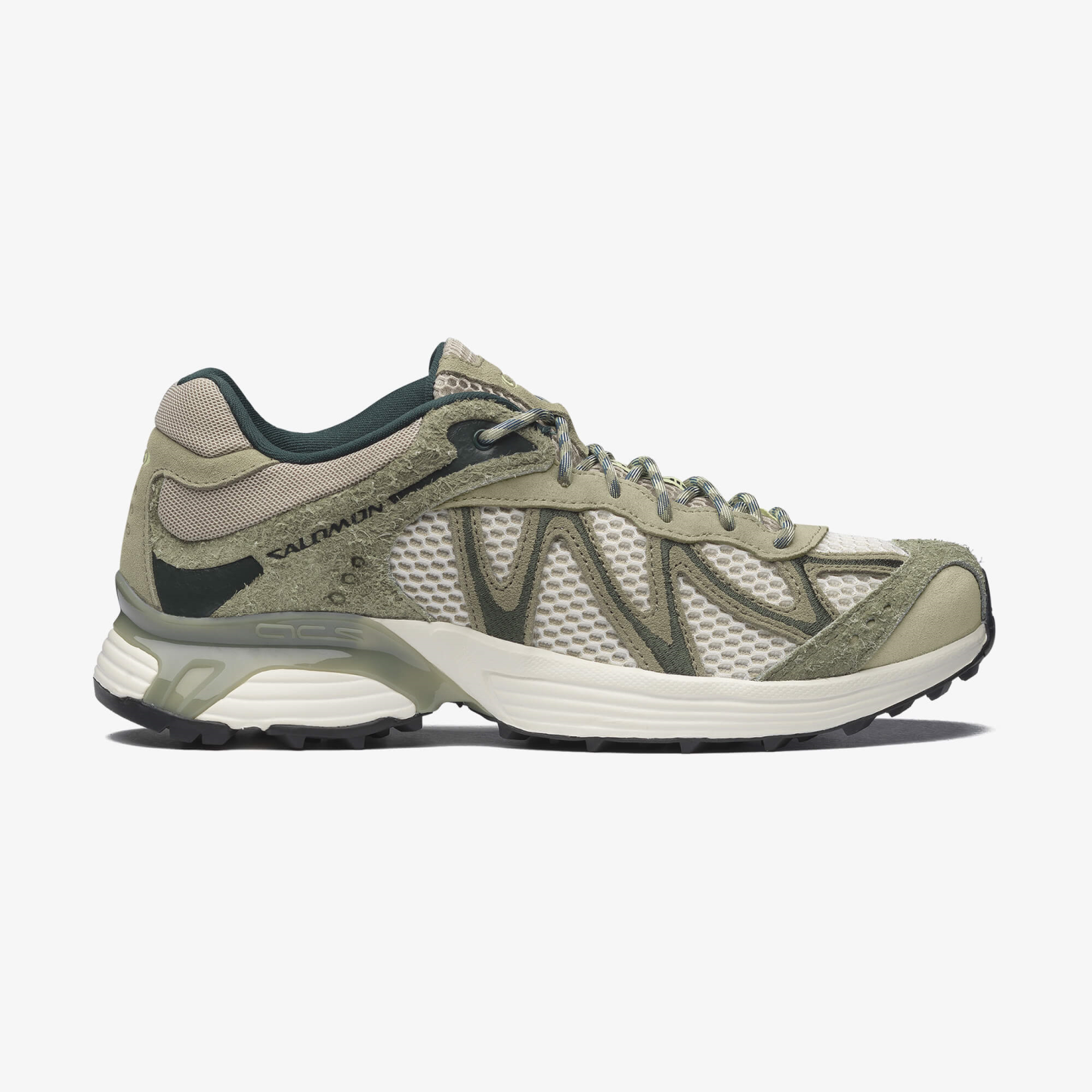 Salomon XT-WHISPER EMBROIDERY Unisex Sneaker Pearl Blue L49142600 - Deep Lichen Green - L49216400 - image 1
