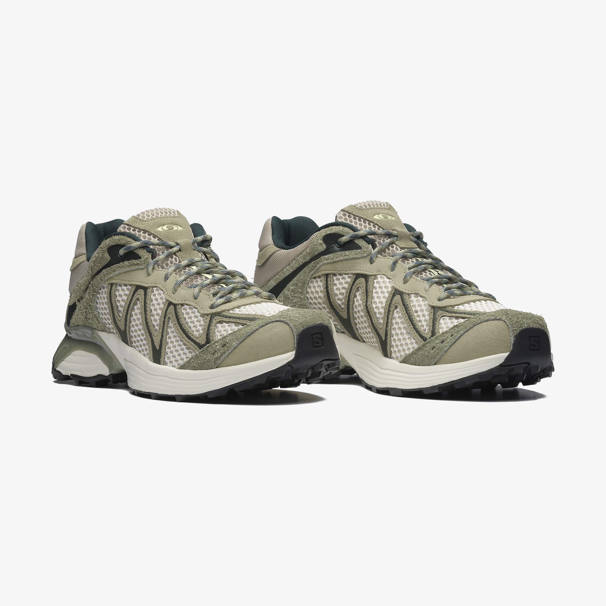 Salomon XT-WHISPER EMBROIDERY Unisex Sneaker Pearl Blue L49142600 - Deep Lichen Green - L49216400 - image 3