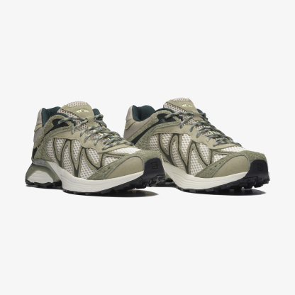 Salomon XT-WHISPER EMBROIDERY Unisex Sneaker Pearl Blue L49142600 - Deep Lichen Green - L49216400 - image 3