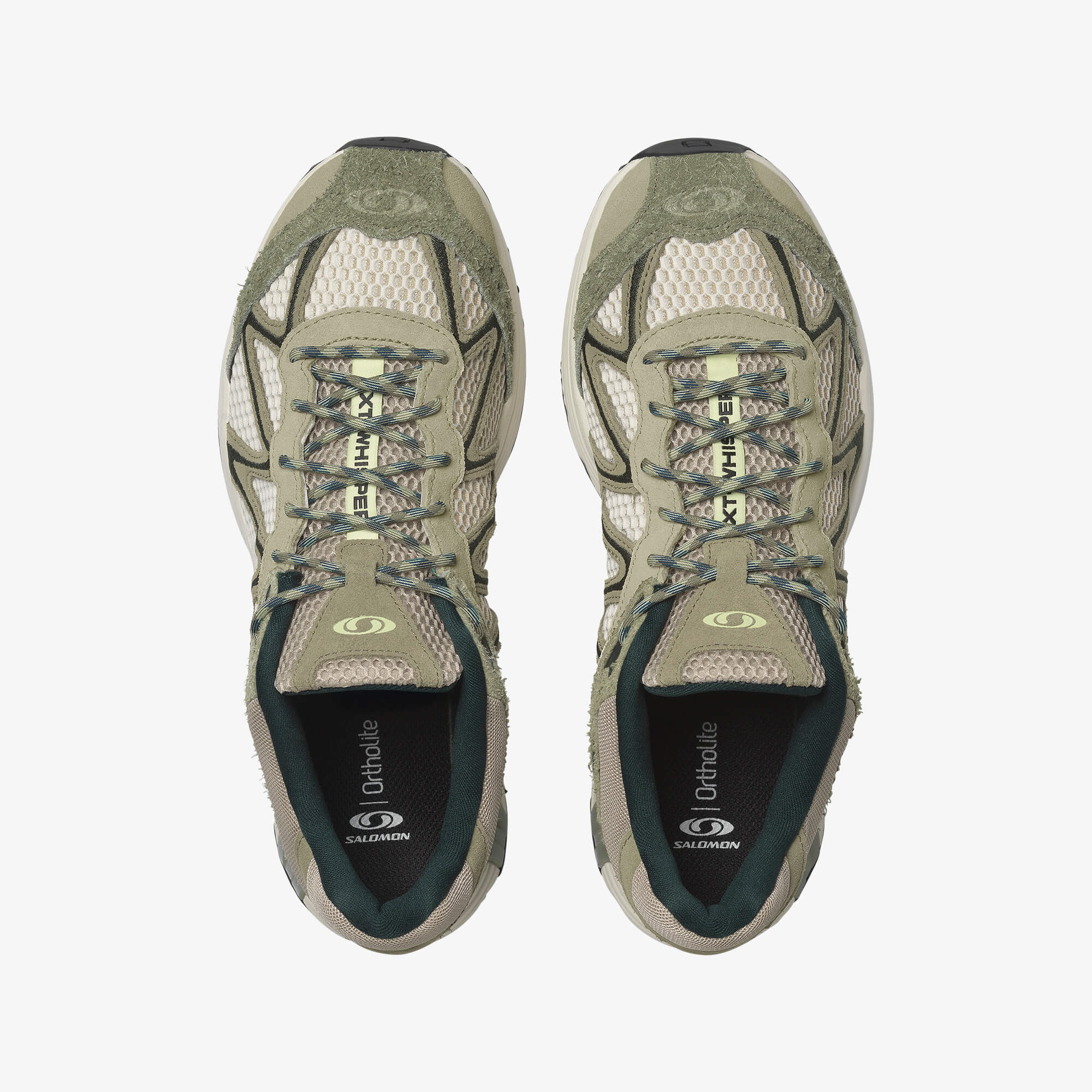 Salomon XT-WHISPER EMBROIDERY Unisex Sneaker Pearl Blue L49142600 - Deep Lichen Green - L49216400 - image 2