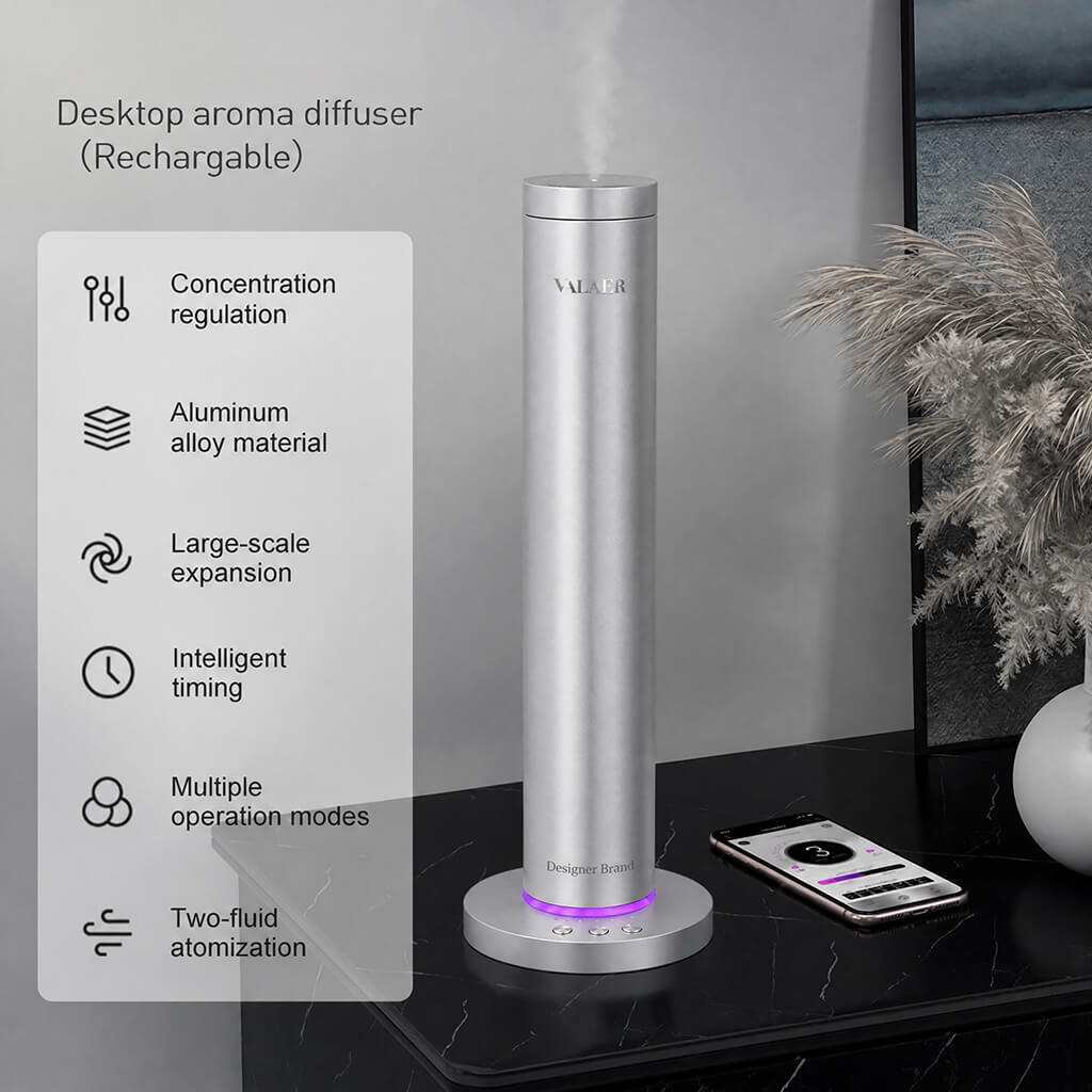 VALAER Aura vattenfri kalluftsdiffusor med appstyrning