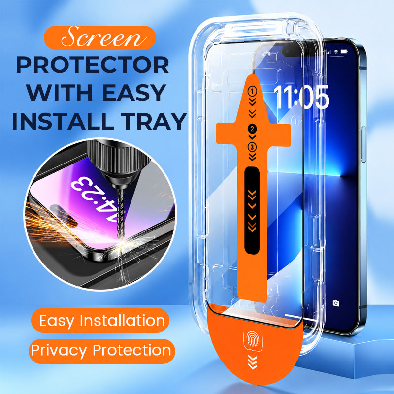📱✨ Easy-Install Screen Protector – HD & Privacy Options