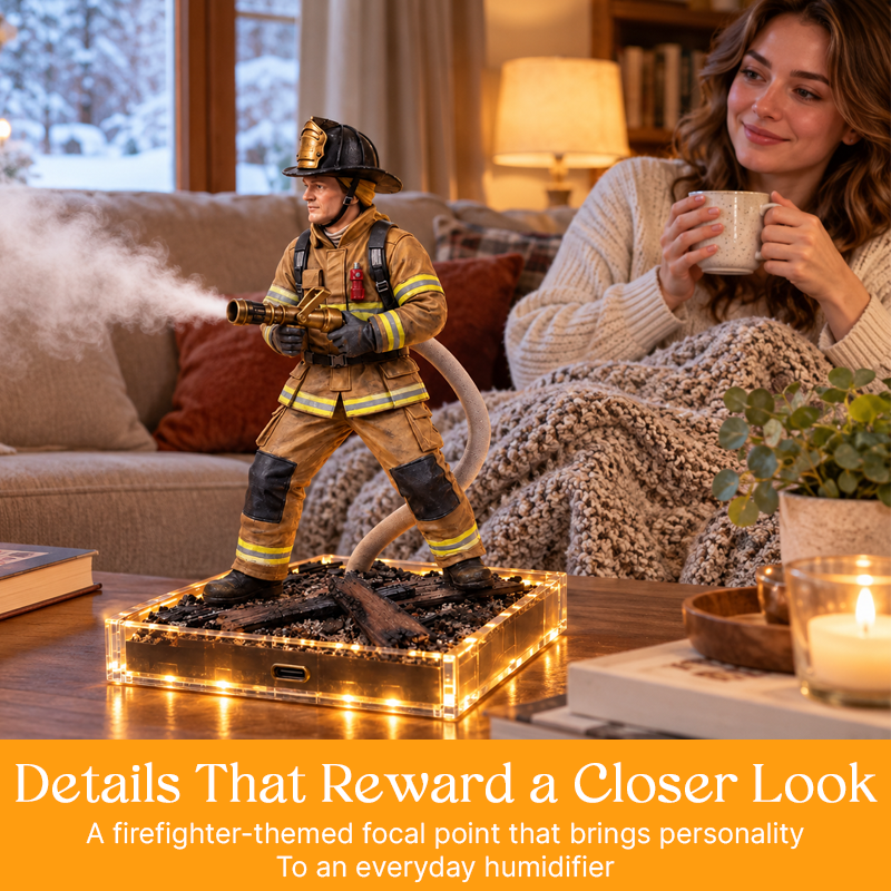 🚒 Firefighter Mist Hero – Unique Humidifier with LED Light