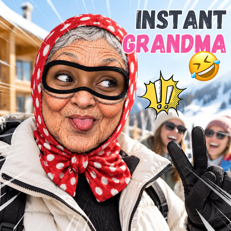 Funny Grandma Face Ski Mask