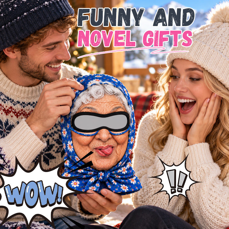 Funny Grandma Face Ski Mask