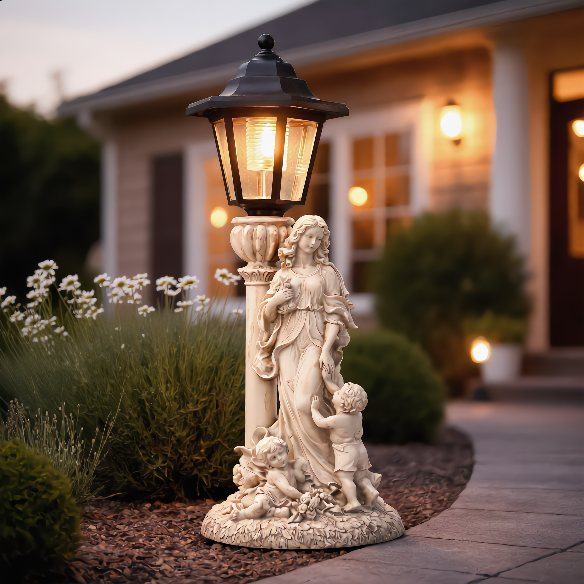 🎉Last Day 50% OFF👼Vintage Garden Statue Lamp