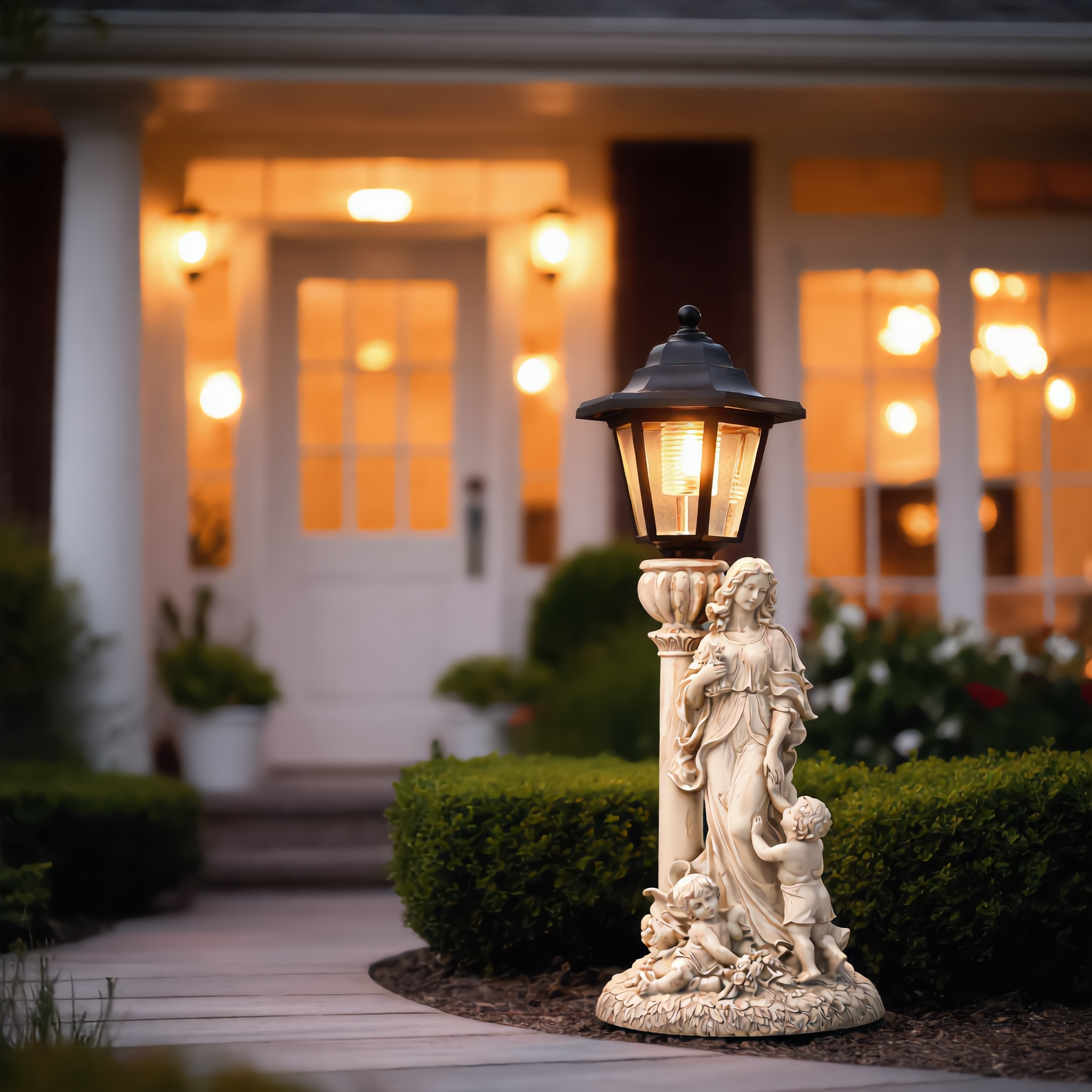 🎉Last Day 50% OFF👼Vintage Garden Statue Lamp