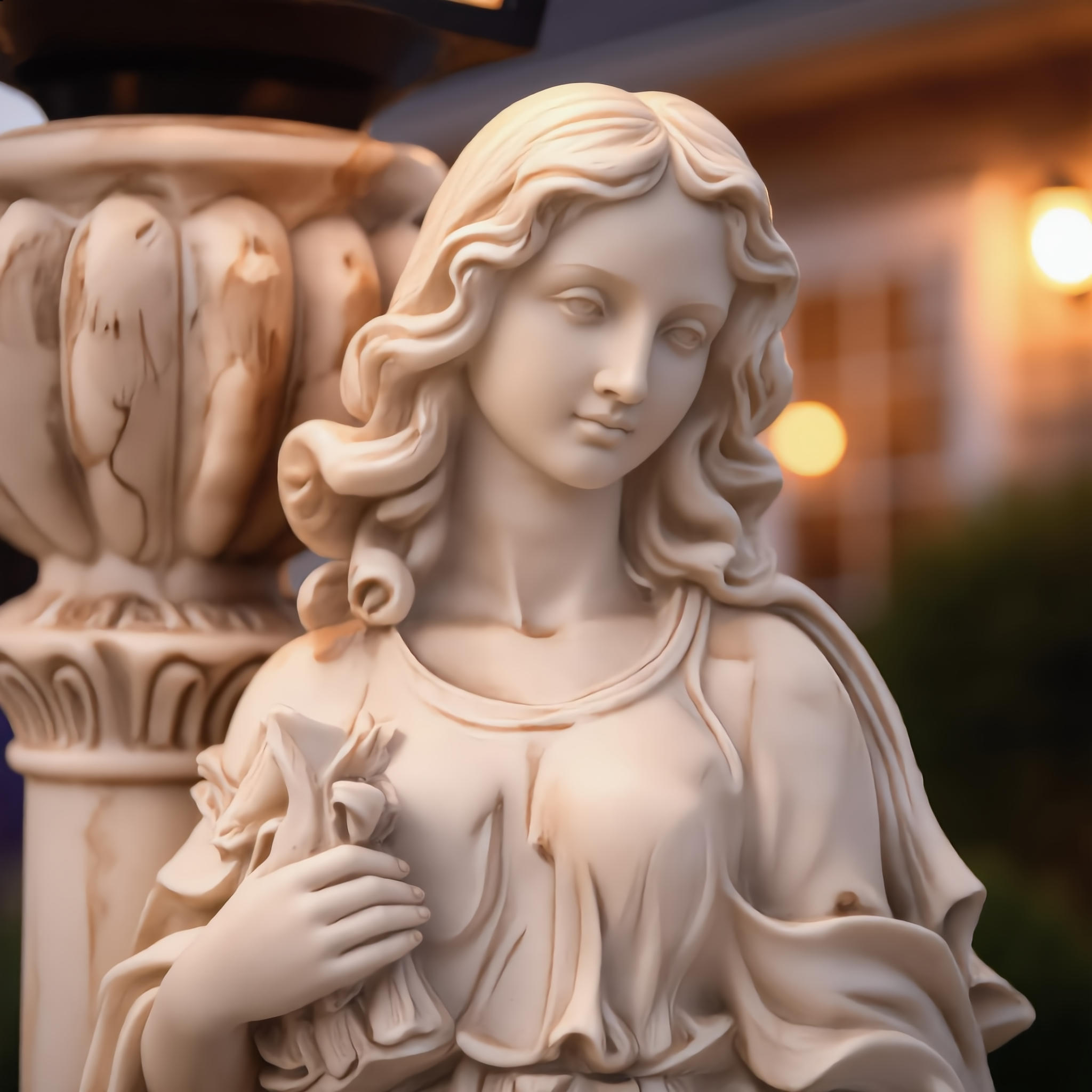 🎉Last Day 50% OFF👼Vintage Garden Statue Lamp