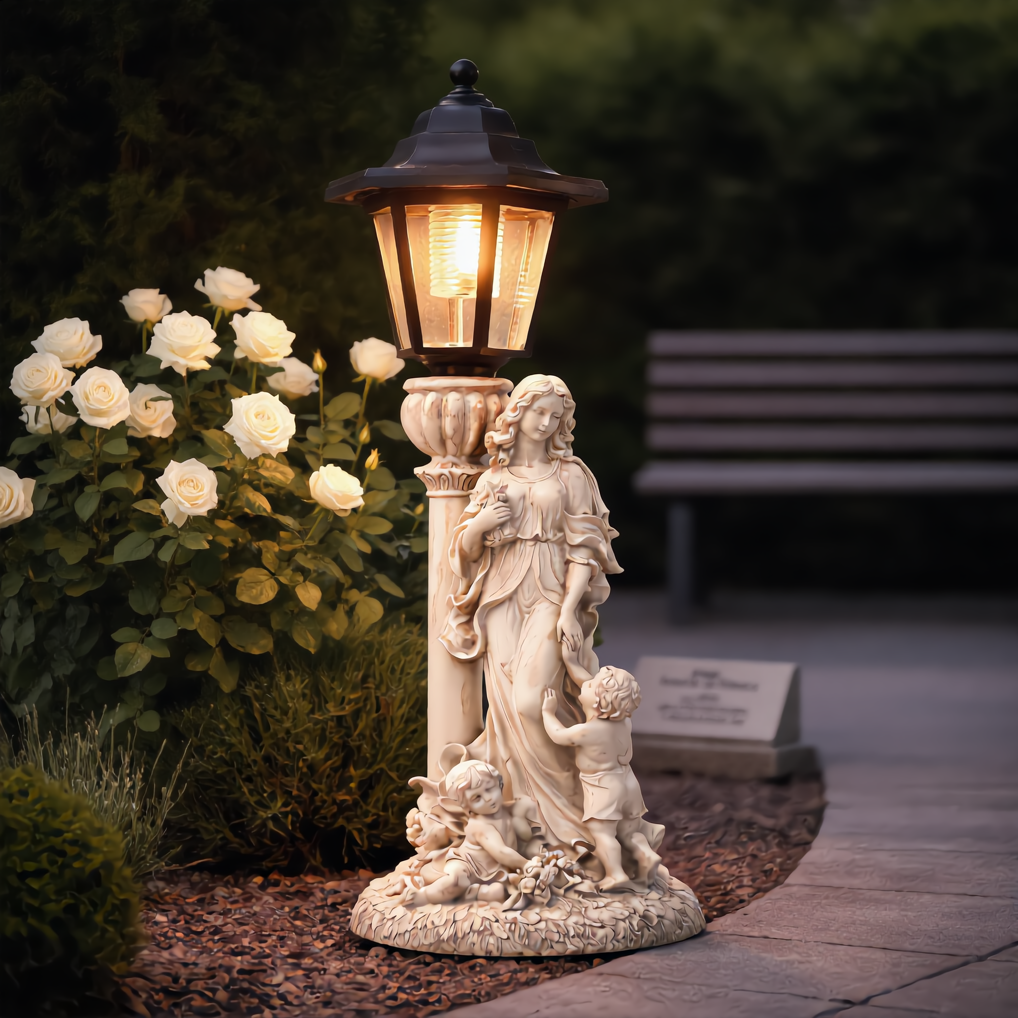 🎉Last Day 50% OFF👼Vintage Garden Statue Lamp