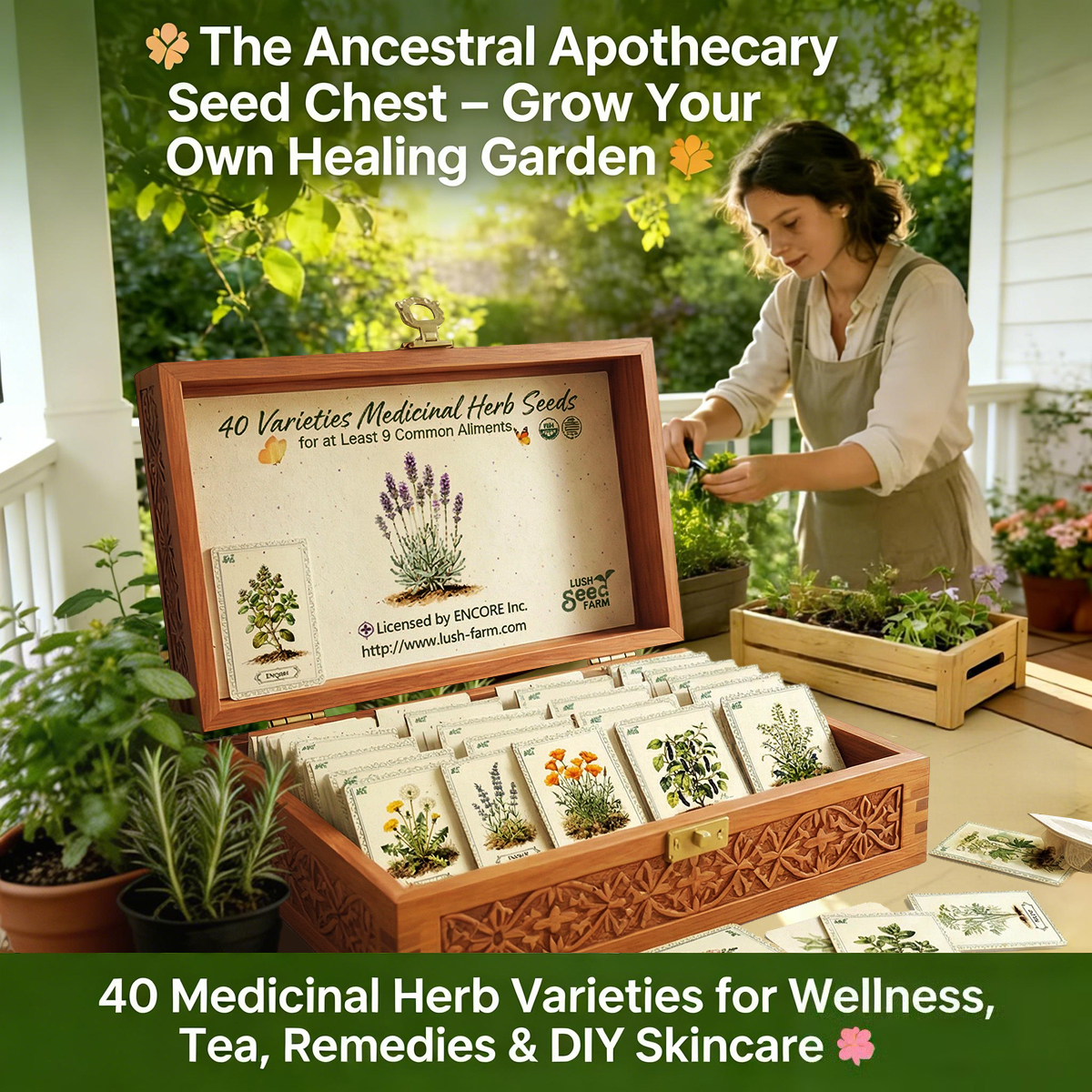 ✨【7 days germination】🌱The Ancestral Apothecary Plantable Herb Seed Cards