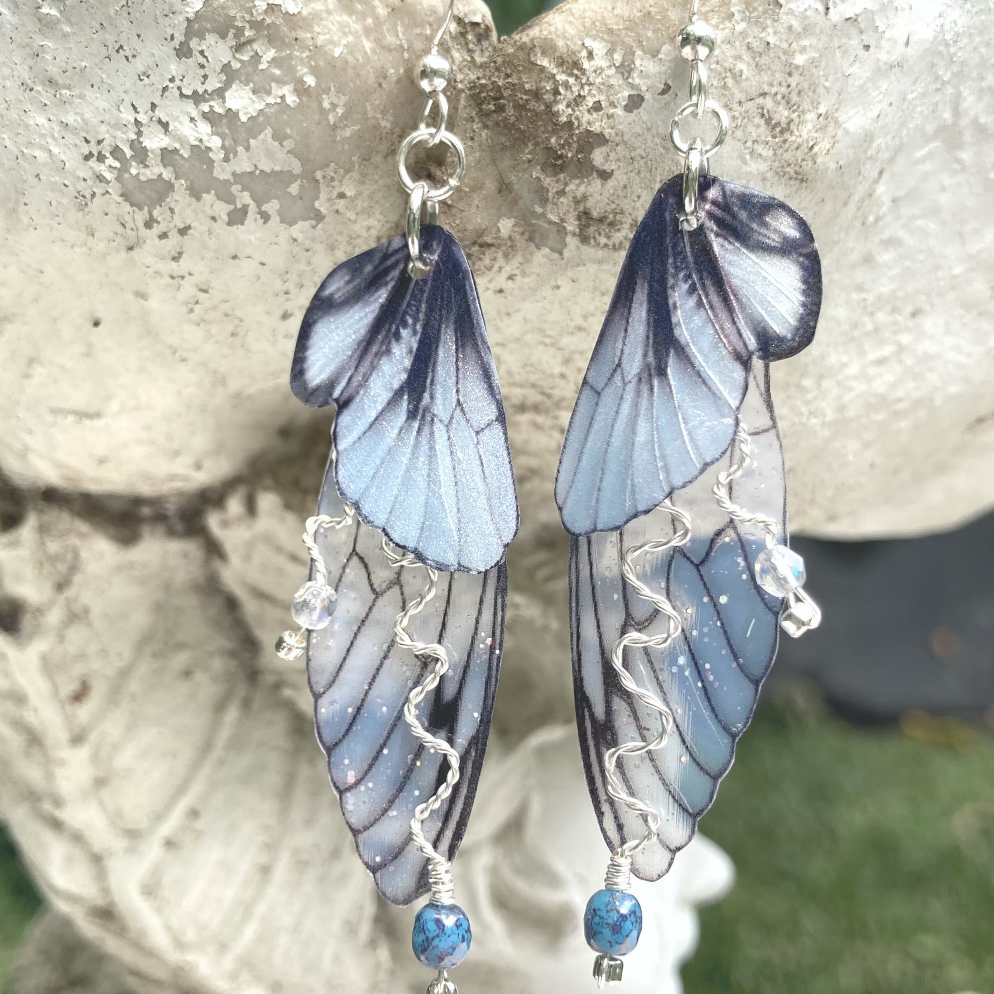 Silver Fairy Grunge Earrings