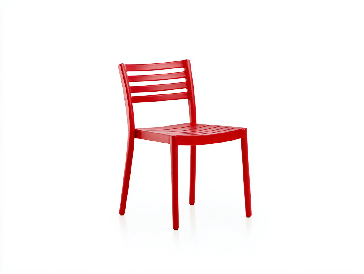 Esszimmerstuhl 54x56x84 cm Kunststoff Rot für im Freien zeitloser Stil-Rivoramahome