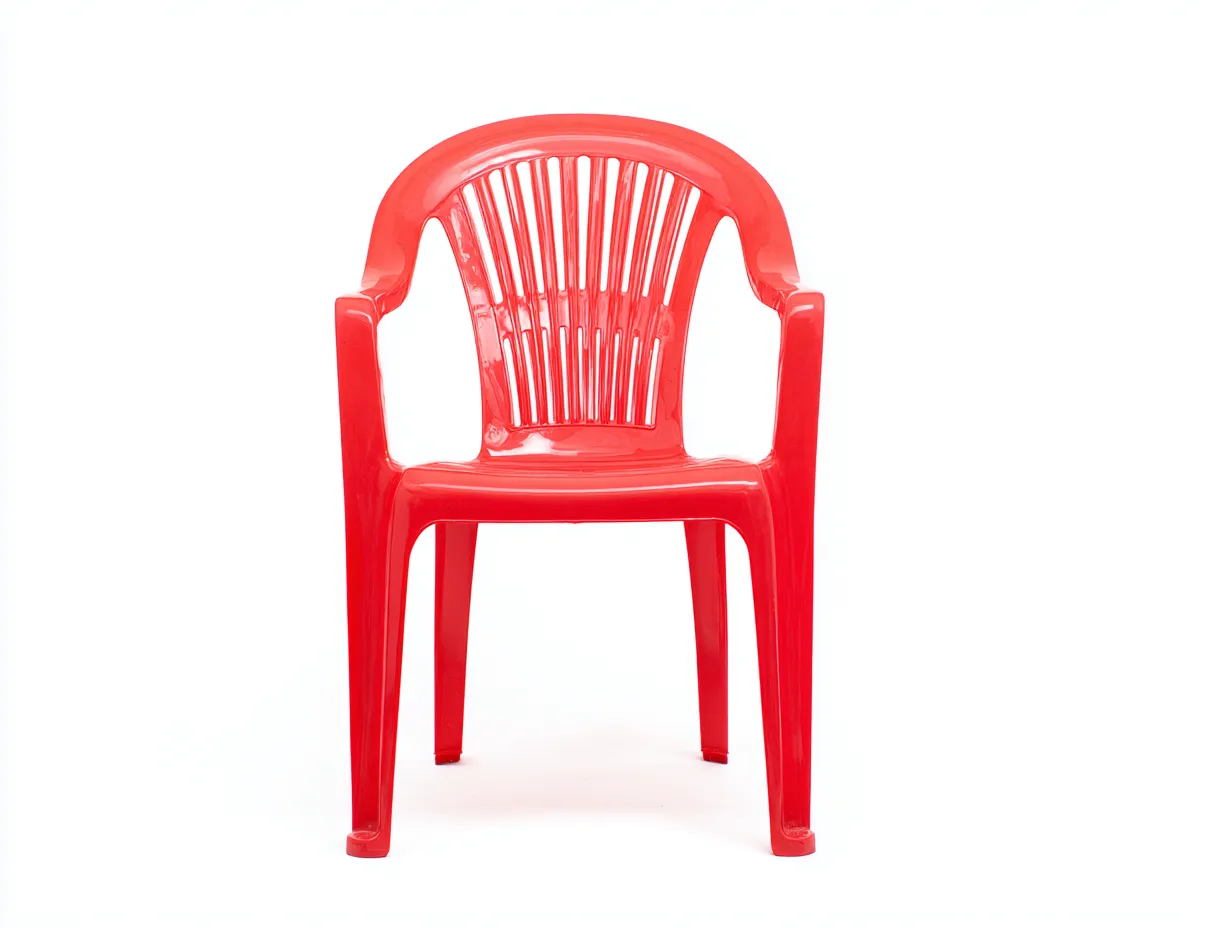 Esszimmerstuhl 56×58×82 cm Kunststoff rot mit Armlehnen - moderner Stil für den Außenbereich-Rivoramahome