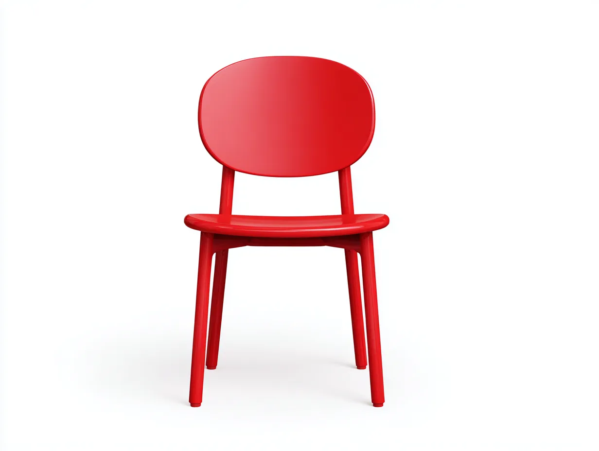 Im Freien Esszimmerstuhl Kunststoff 55×56×80 cm – Rot – ergonomische Rückenlehne für Terrasse-Rivoramahome