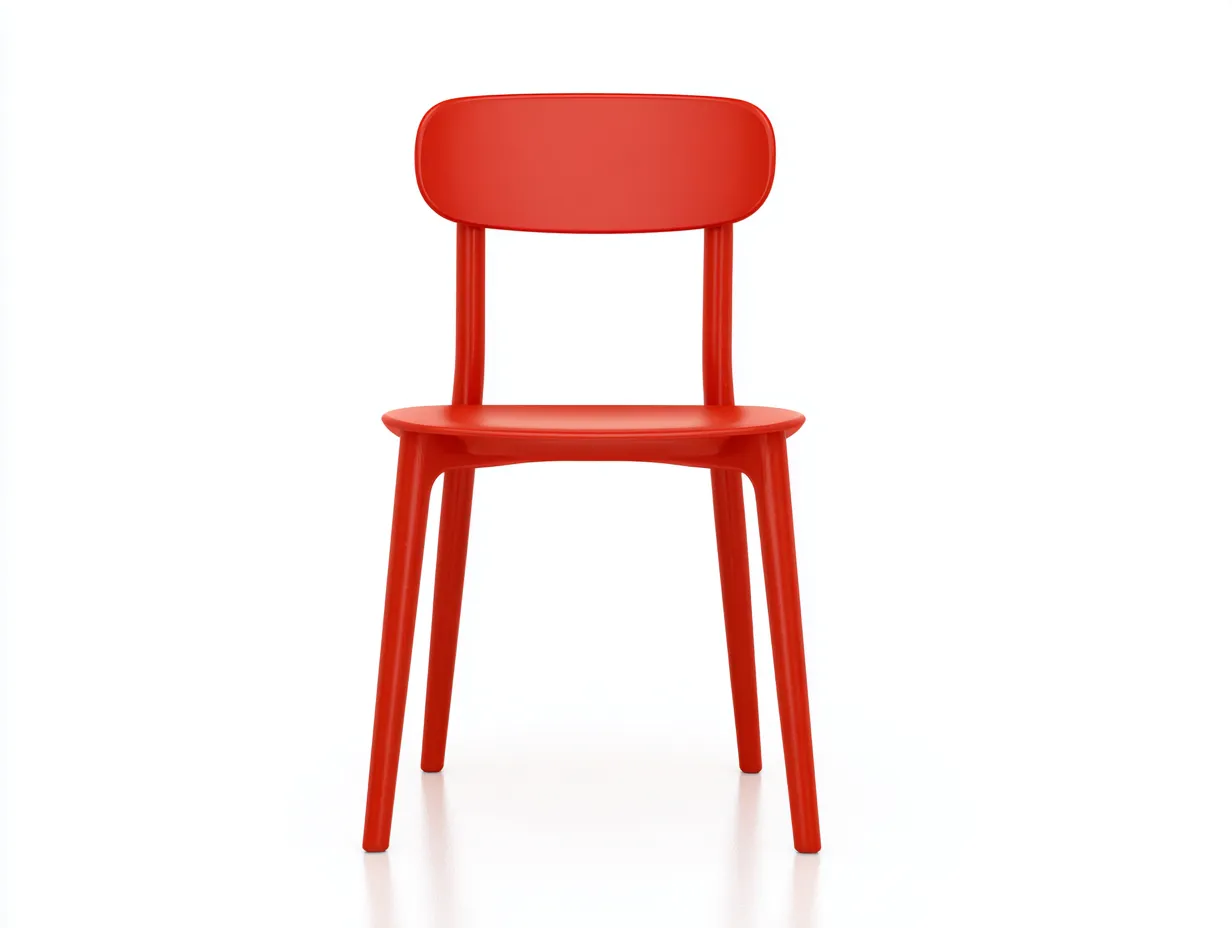 Im Freien Esszimmerstuhl Kunststoff 52×54×82 cm – Rot – modernes Design für Außenbereiche-Rivoramahome