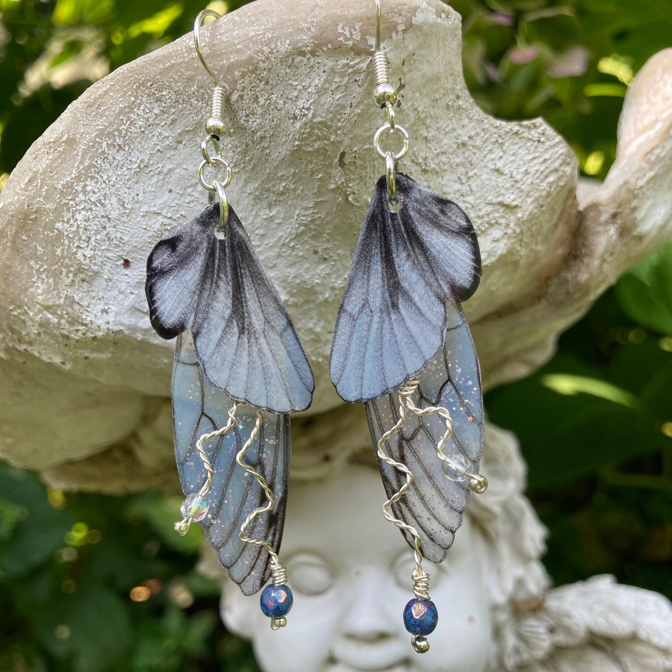Silver Fairy Grunge Earrings