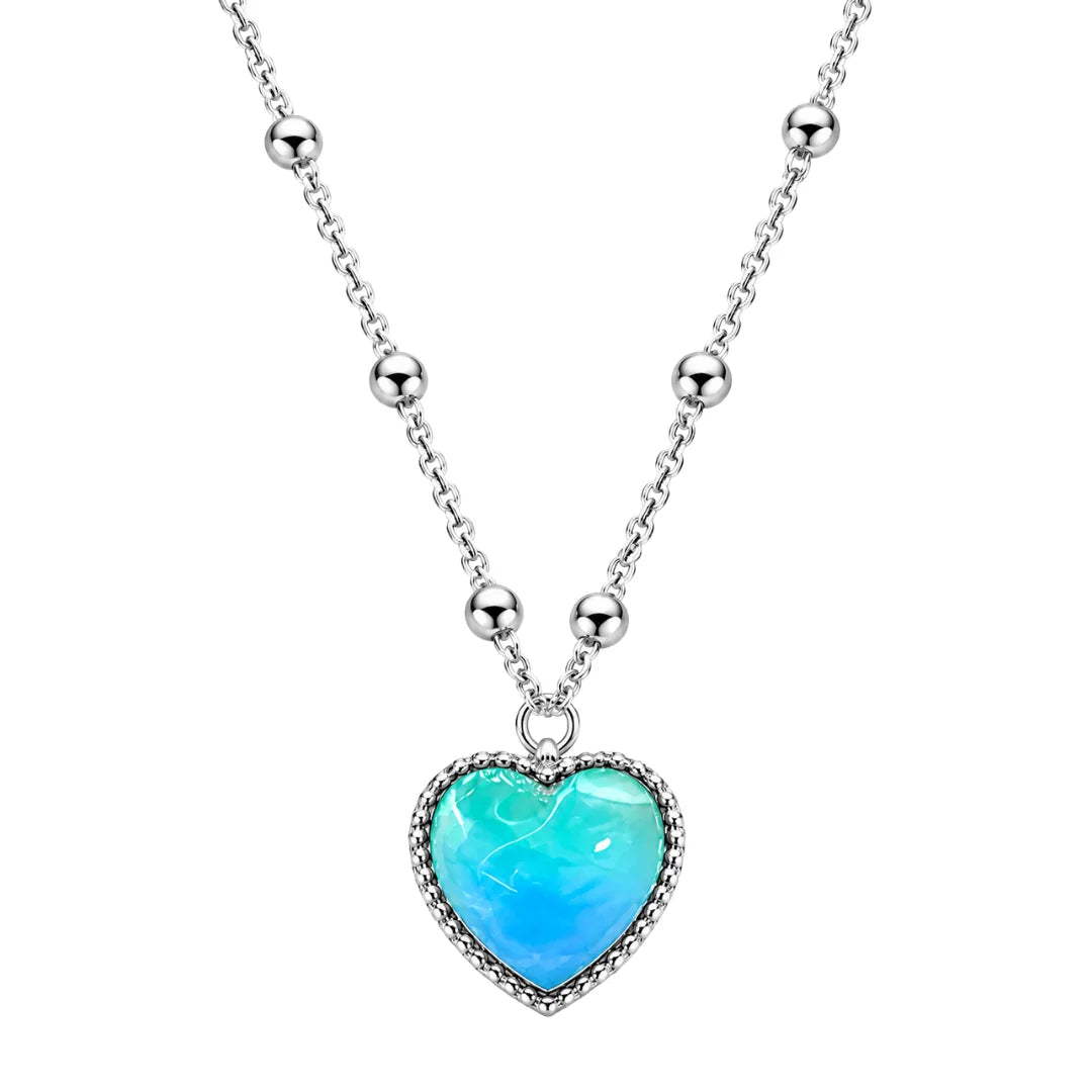 🔥  LAST DAY 50% OFF 🔥 Waterproof Color-Changing Heart Mood Necklace — A Meaningful Gift for Her❤