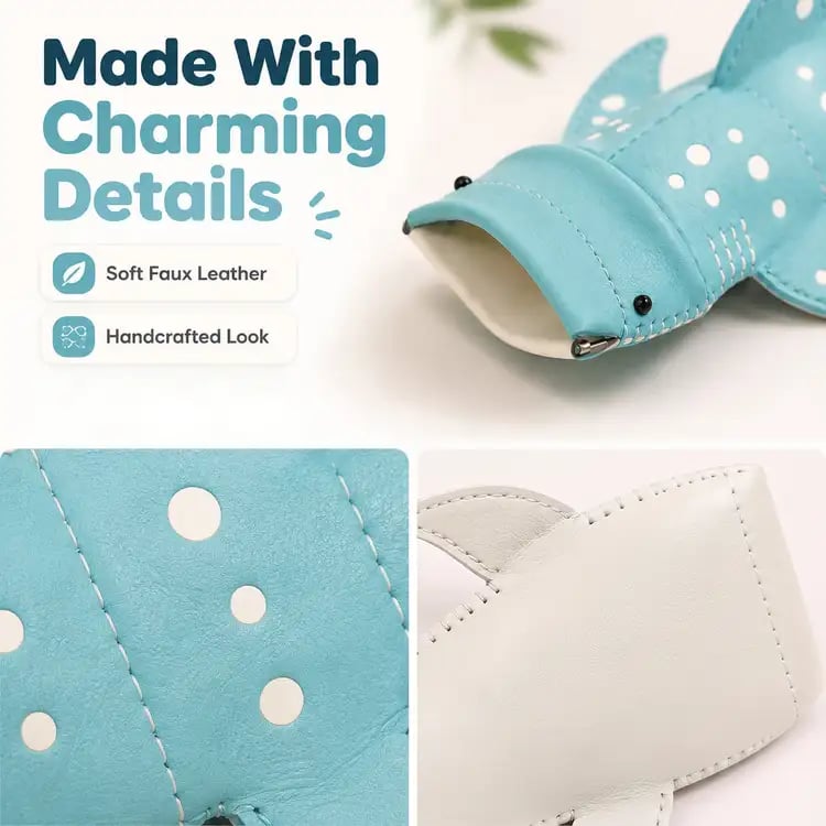 🔥LAST DAY 50% OFF 🦈🌊Cute Whale Shark Shaped Pouch | Novelty PU Leather Glasses & Small Essentials Storage Bag 🌊