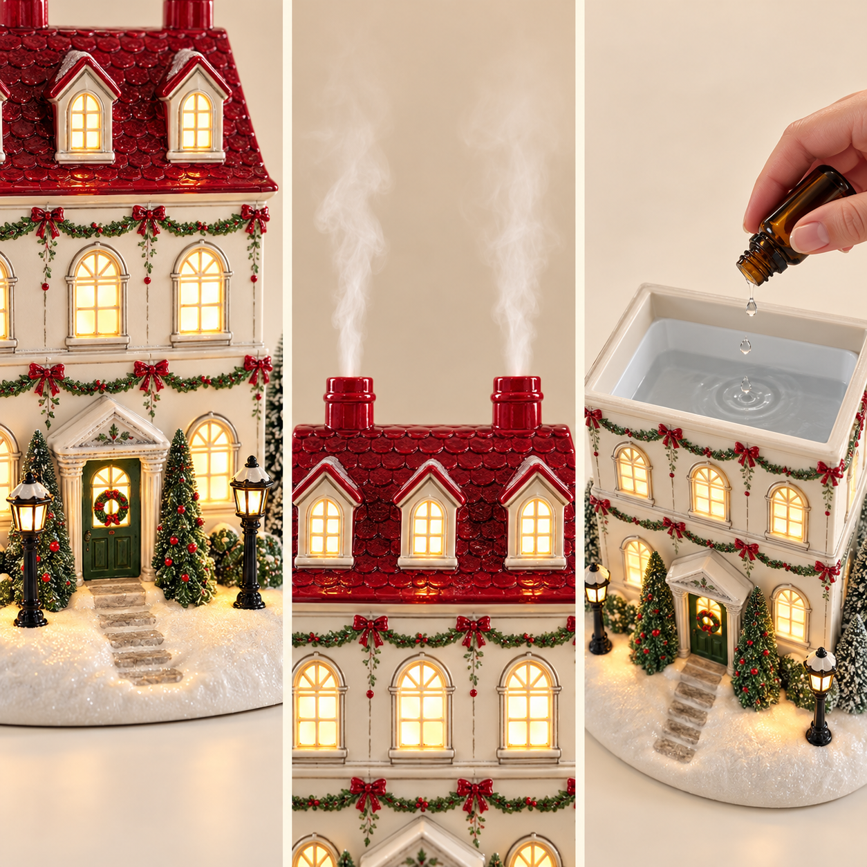 🔥 LAST DAY 50% OFF 🔥 Mistletown Lane™ Christmas Cottage Aroma Diffuser