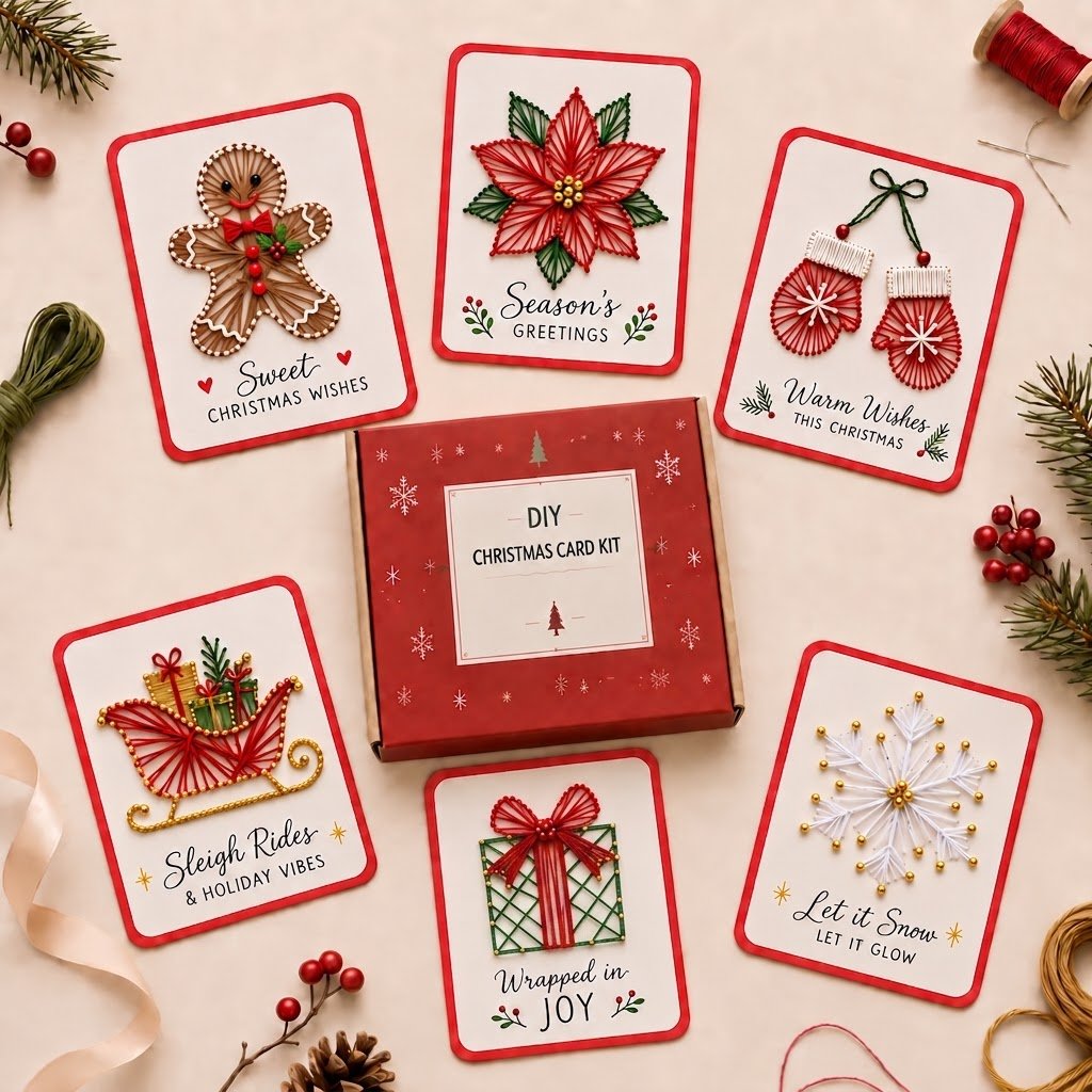 🎄 Last Day 50% OFF 🔥 - Merry & Bright Christmas DIY Kit ( 6 pcs )